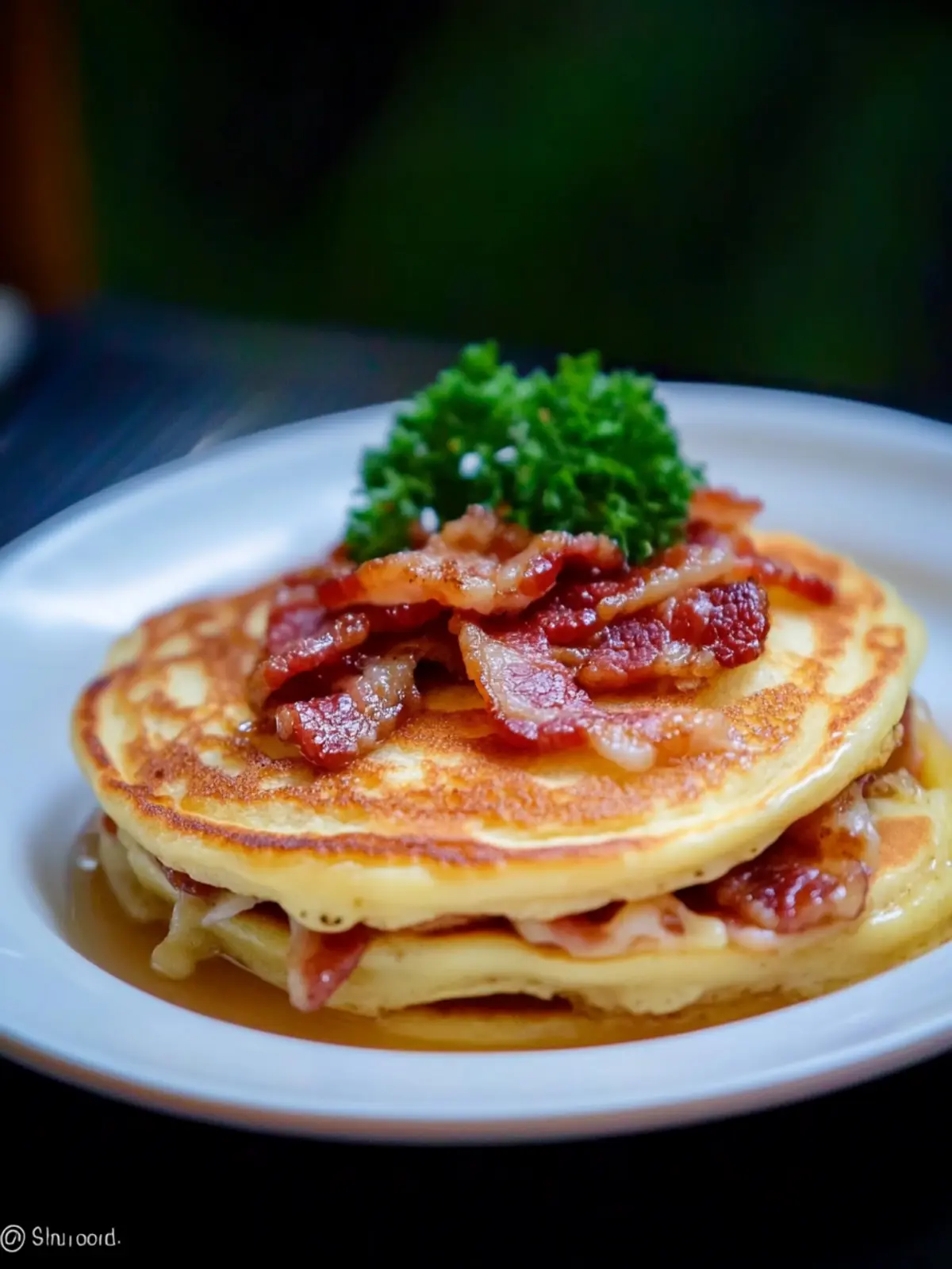 Bacon Stuffed Pancake