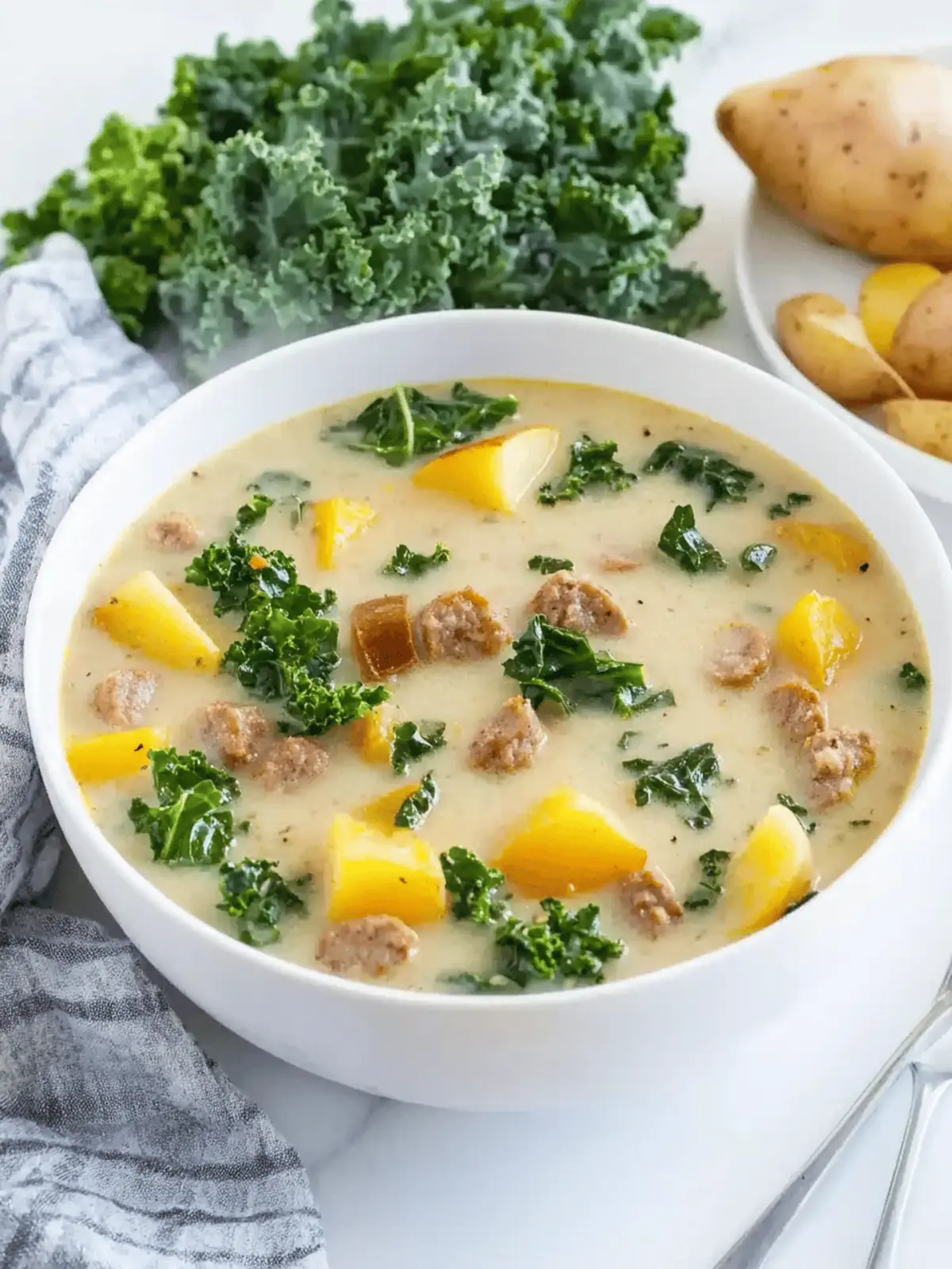 Cozy Crock Pot Zuppa Toscana Recipe (Sausage Potato Kale Soup)
