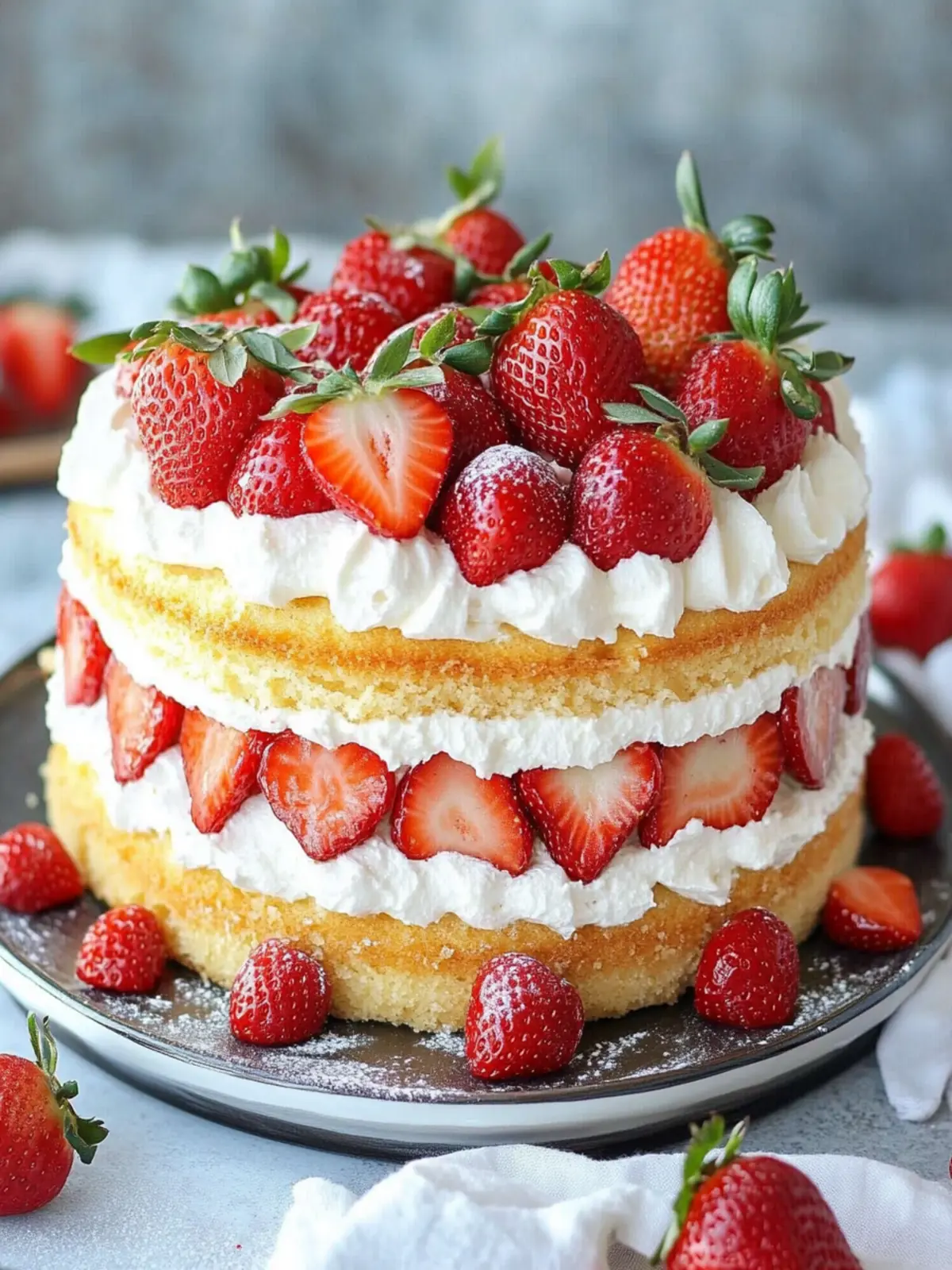 Strawberry Shortcake Cake