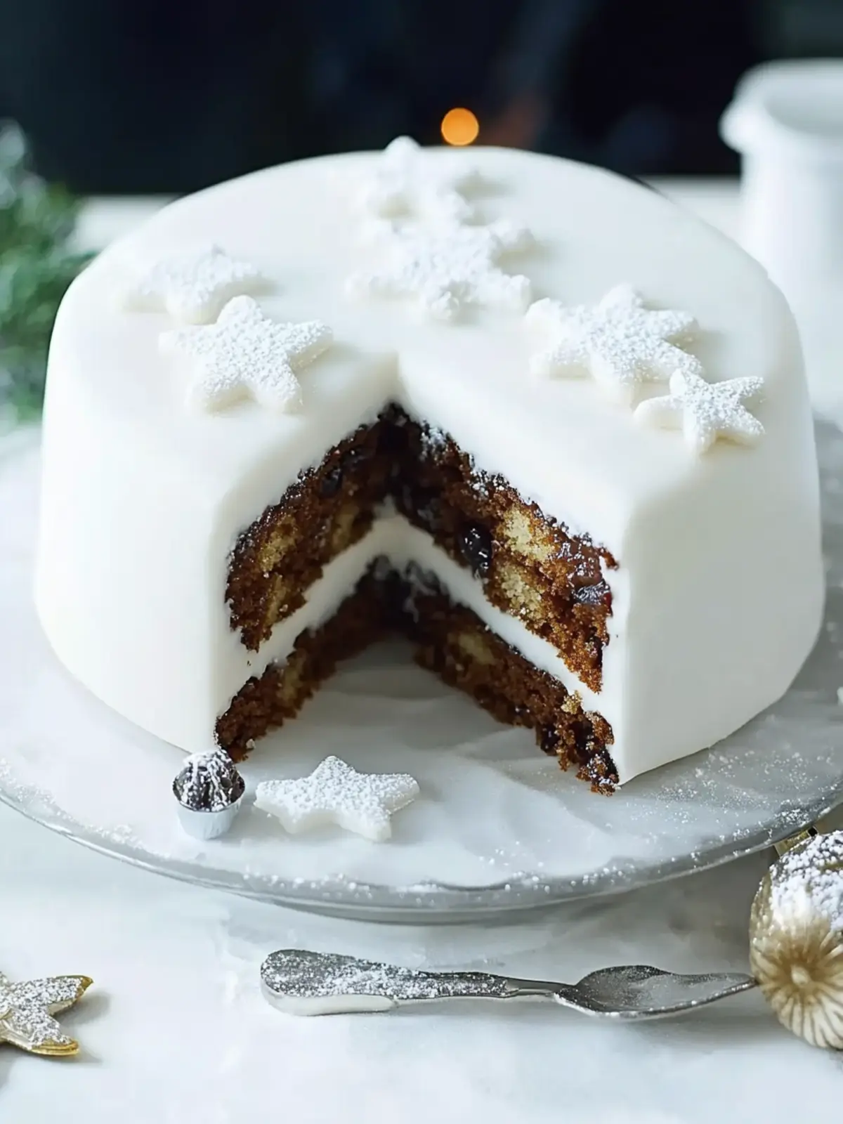 Delicious Classic Christmas Cake with Marzipan Magic 4 Classic Christmas cake