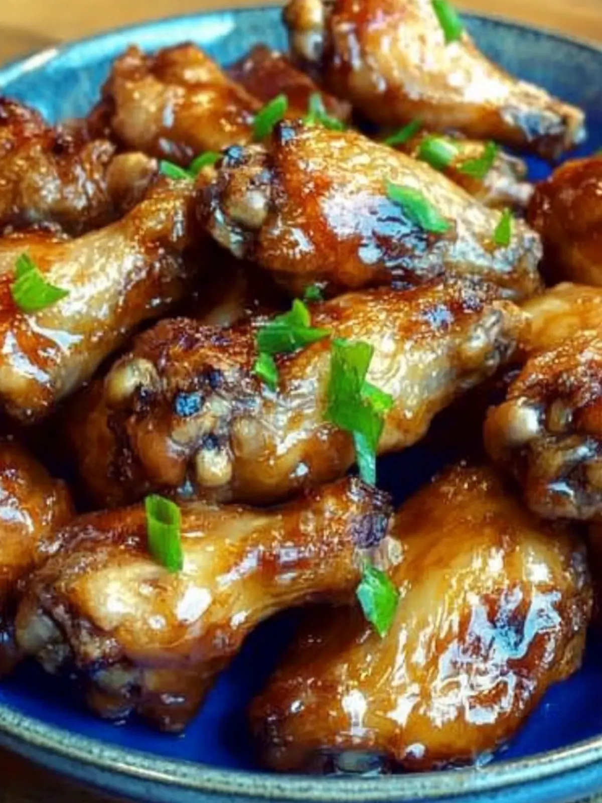 Oven baked honey-glazed chicken wings