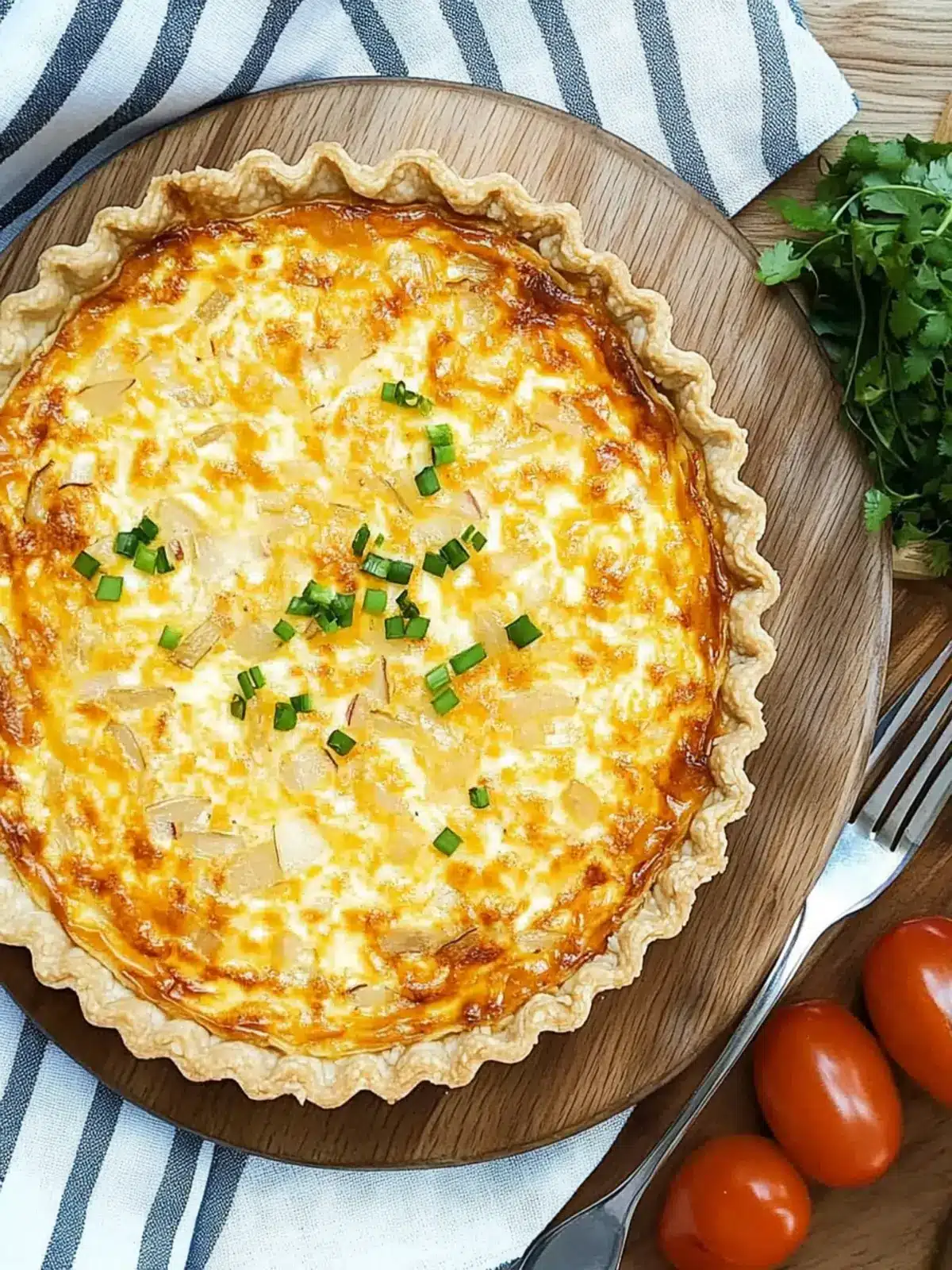 Easy Cheese and Onion Quiche for Irresistible Picnics 4 Easy cheese and onion quiche
