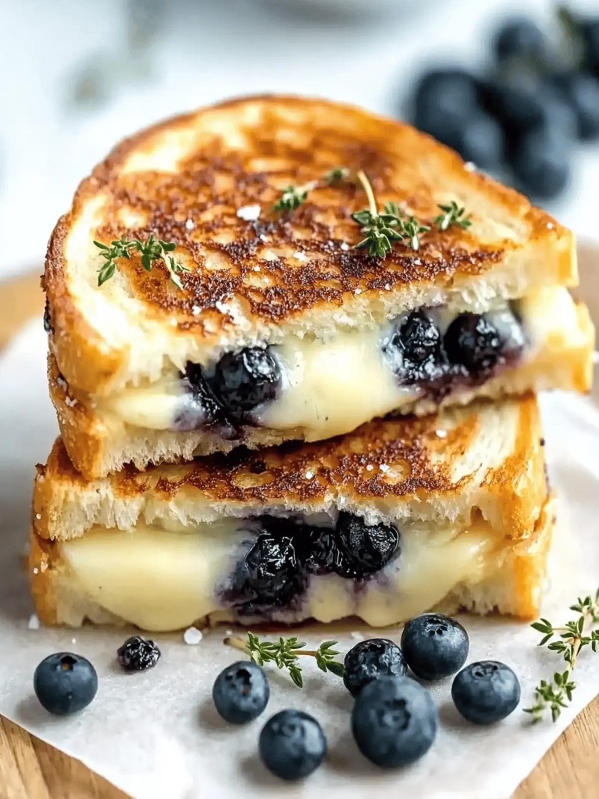 Crispy Blueberry Grilled Cheese: A Sweet Savory Delight 2 Crispy Blueberry Grilled Cheese