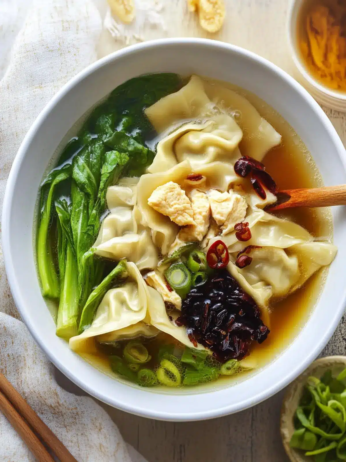 Egg Drop Wonton Soup