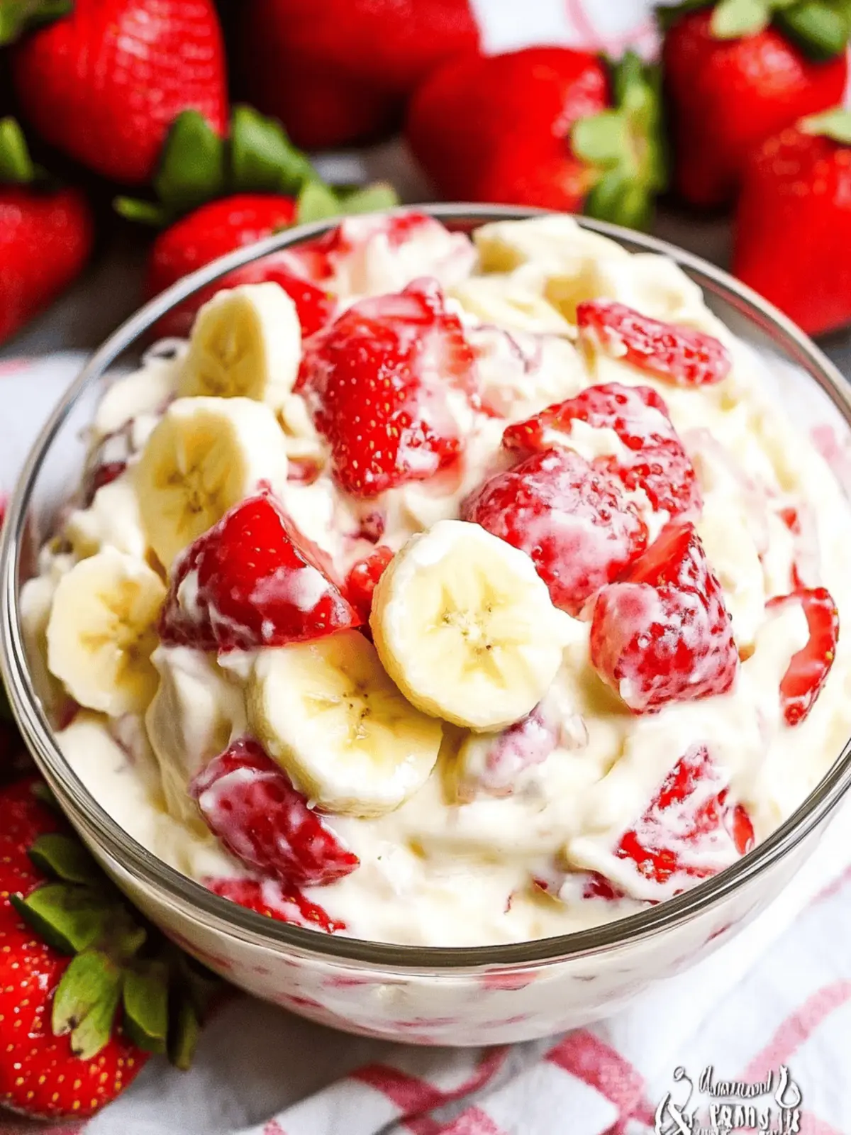 Delightful Strawberry Banana Cheesecake Salad No-Bake Wonder 3 Strawberry Banana Cheesecake Salad