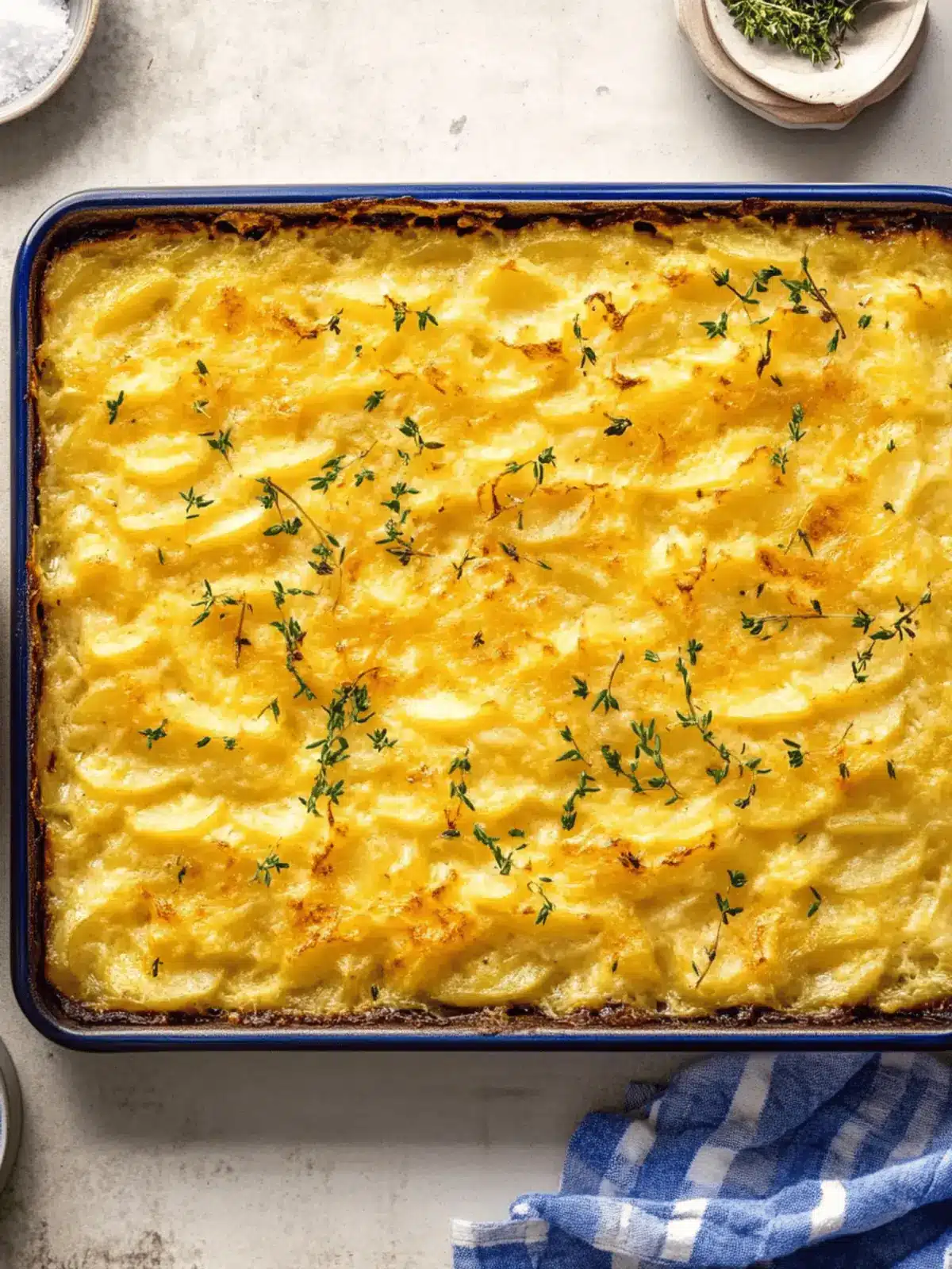 Sheet Pan Au Gratin Potatoes