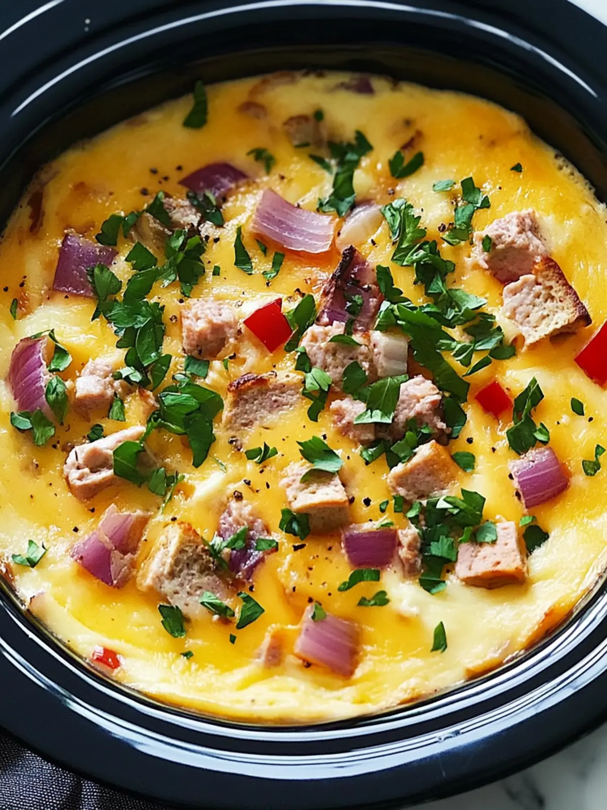Savory Overnight Crock-Pot Breakfast Casserole for Lazy Mornings 4 Overnight Crock-Pot Breakfast Casserole