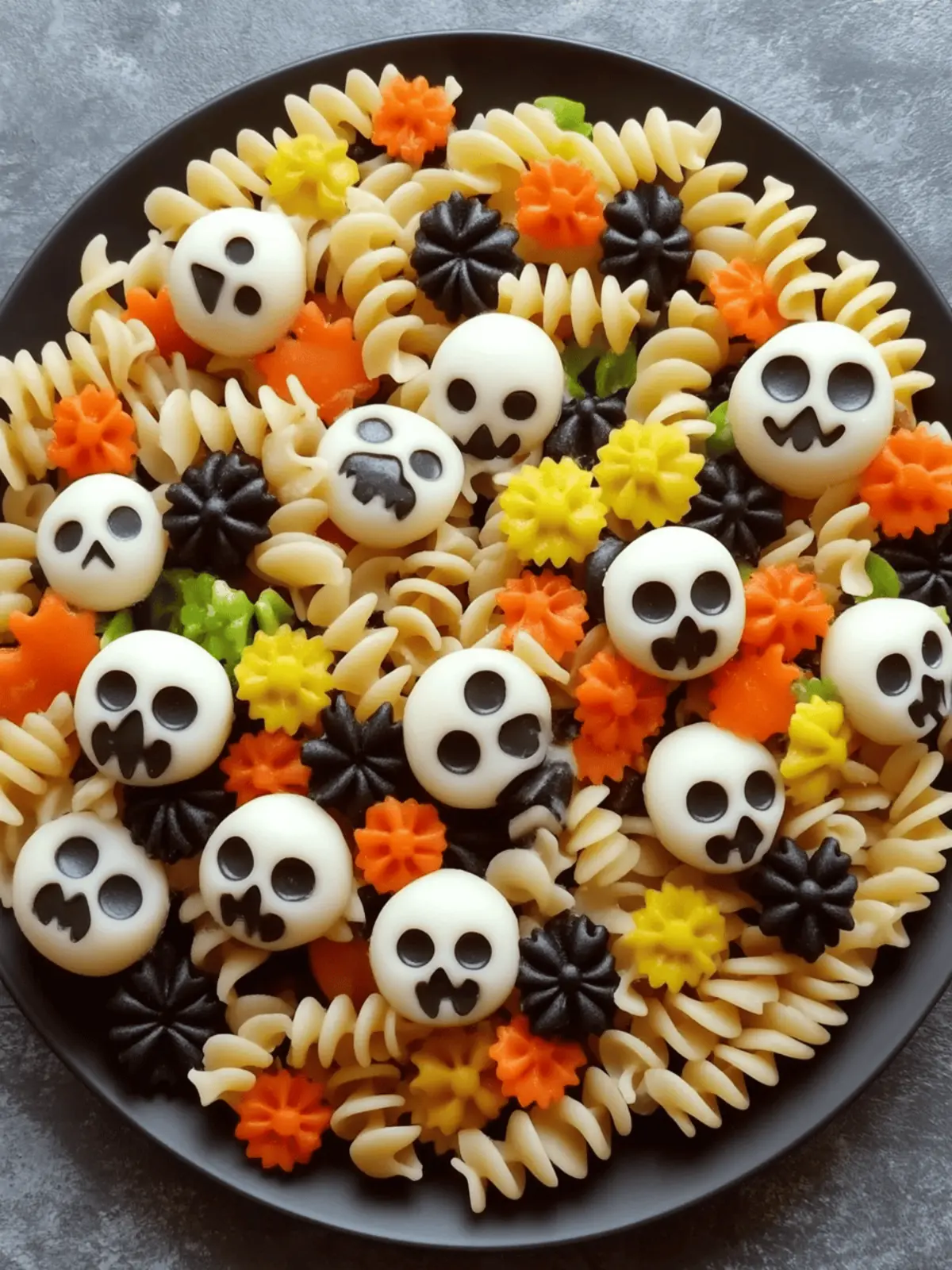 Spooky Halloween Pasta Salad Your Kids Will Go Crazy For