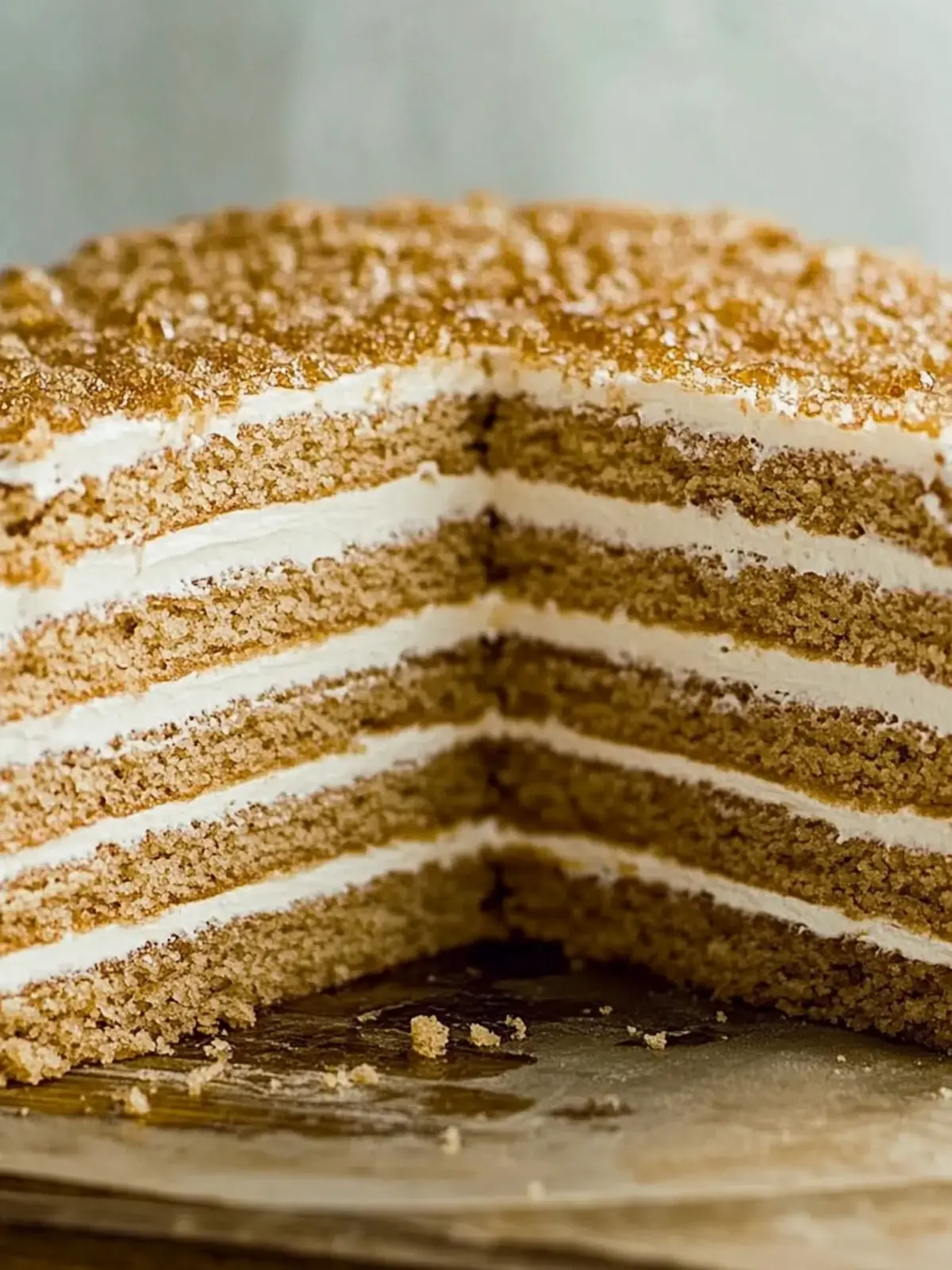 Decadent Russian Honey Cake with Burnt-Honey Icing Recipe 3 Russian honey cake