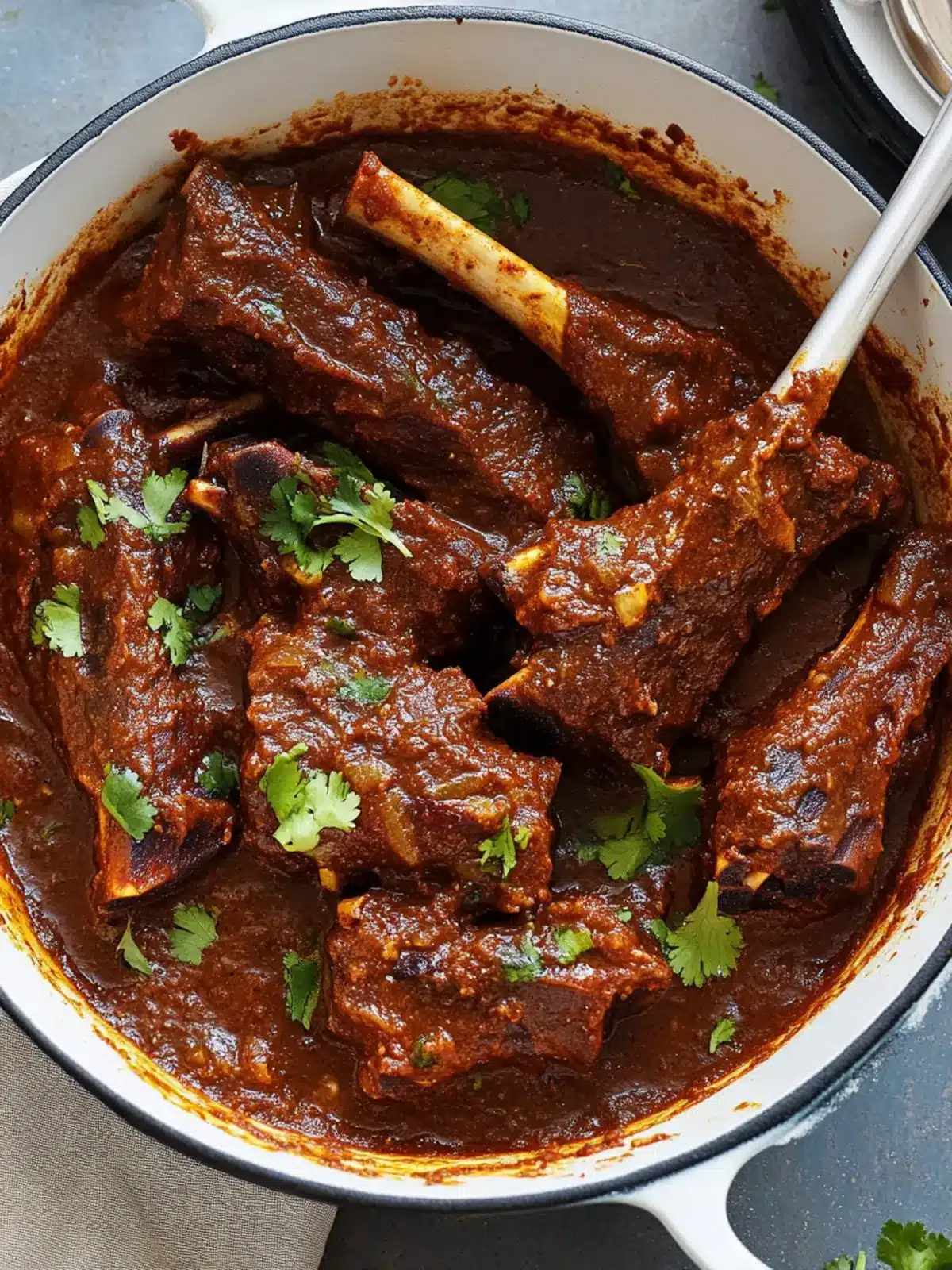 Slow Cooked Rogan Josh Beef Short Ribs