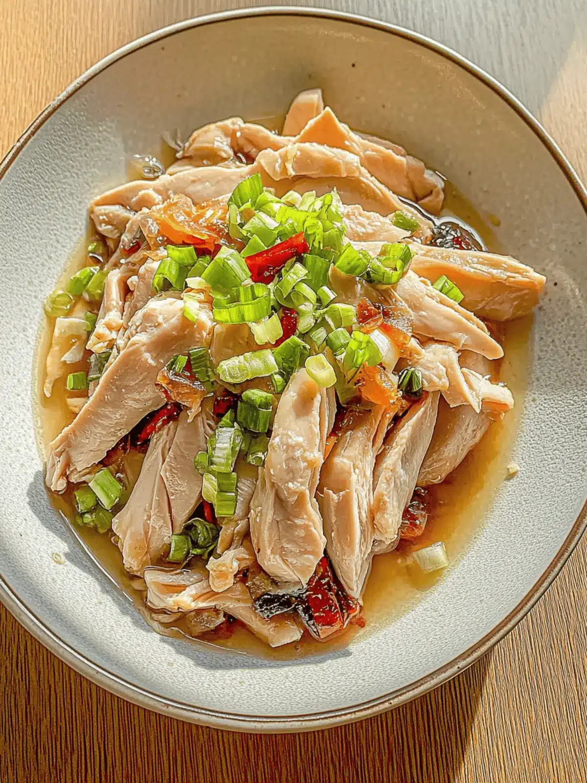 Tantalizing Chinese Steamed Chicken with Ginger Scallion Sauce 4 Chinese Steamed Chicken With Ginger Scallion Sauce