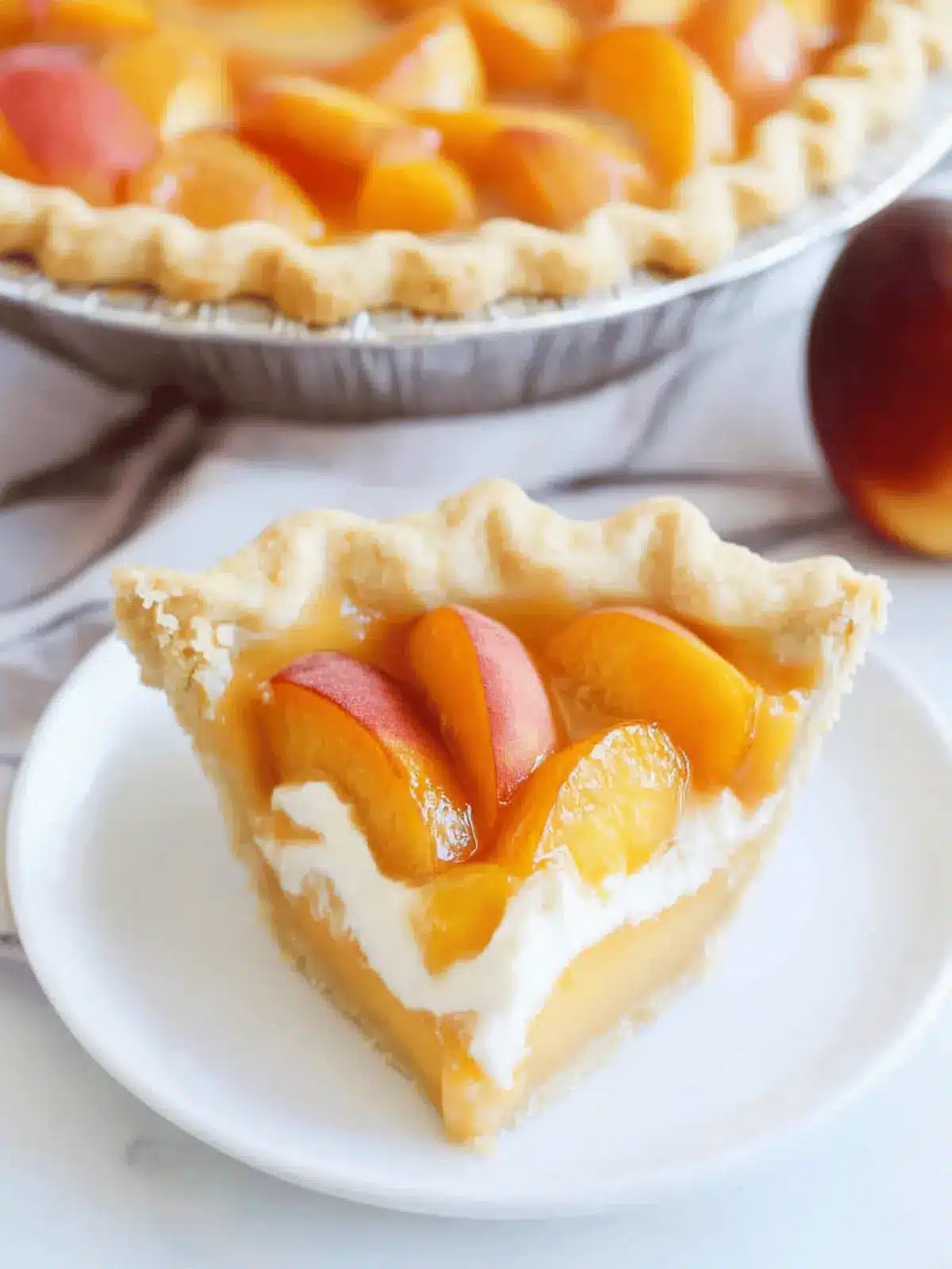 Summer's Dreamy Peaches and Cream Pie You Can't Resist 3 Peaches and Cream Pie