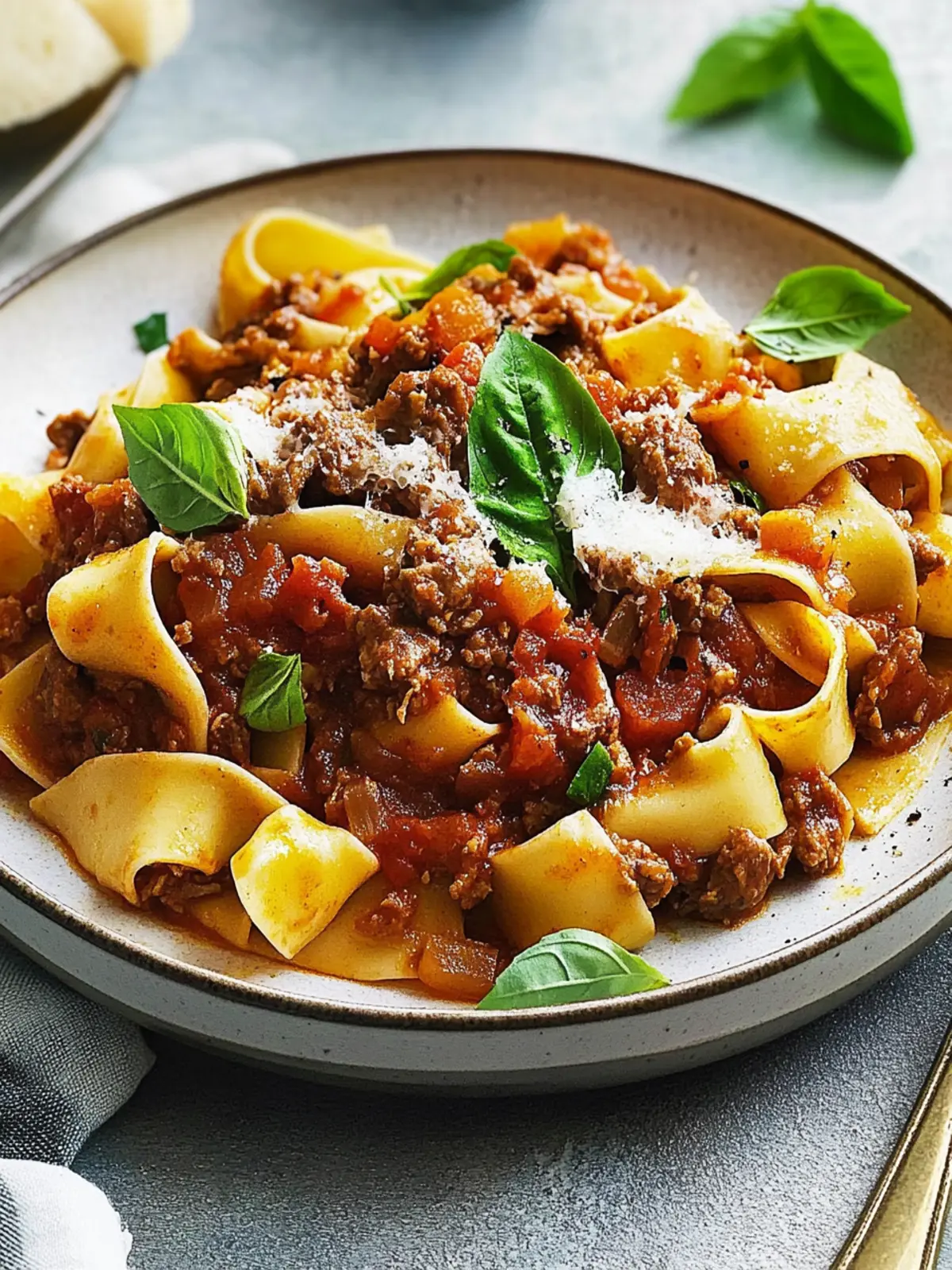 Slow Cooked Lamb Ragu with Pappardelle