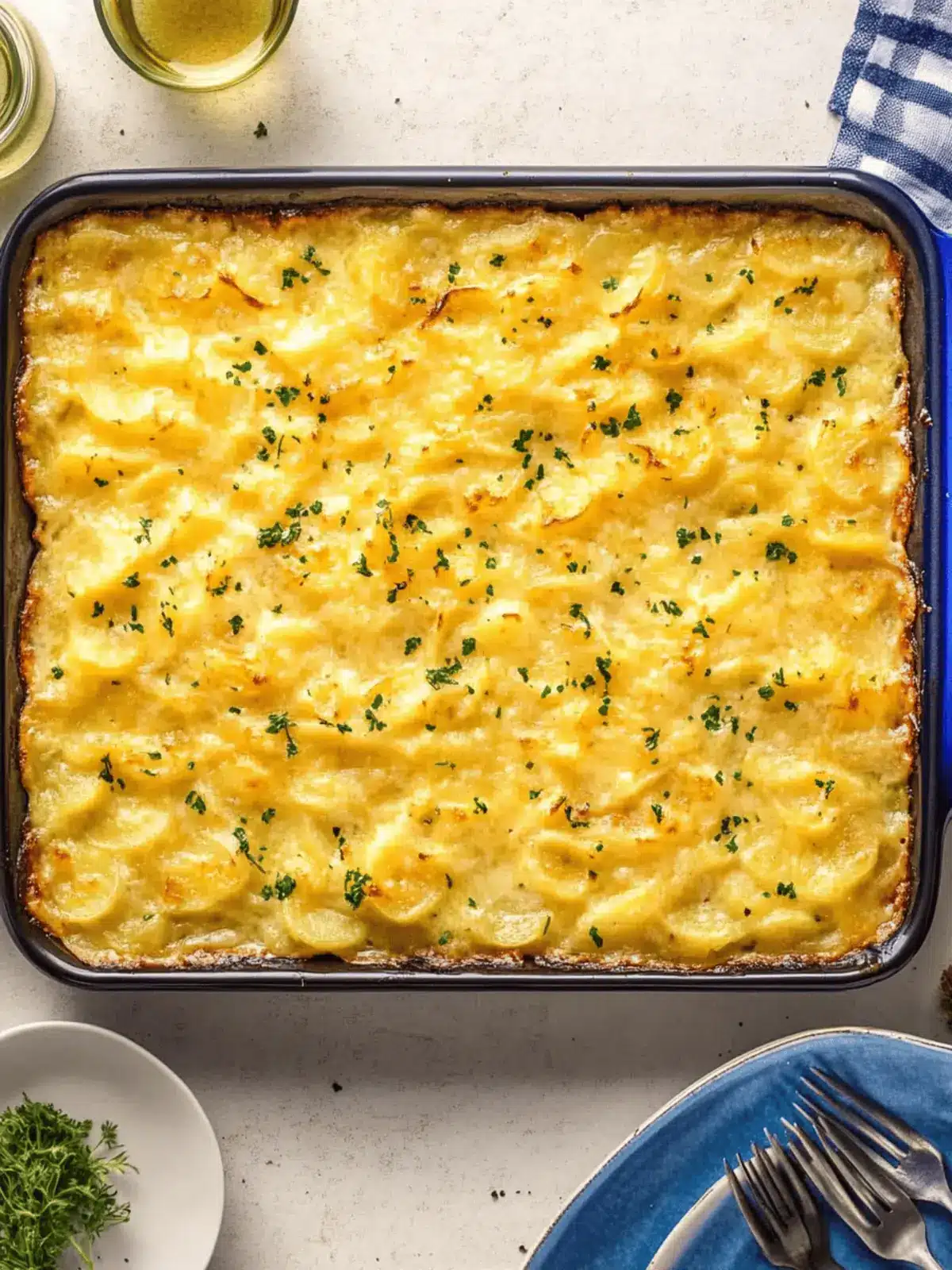 Sheet Pan Au Gratin Potatoes