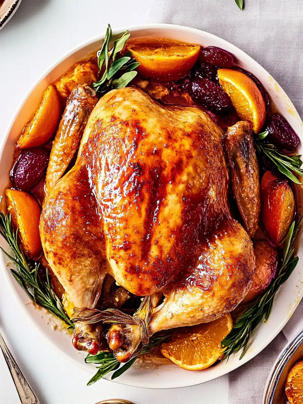 Apricot Orange And Butter Glazed Chicken