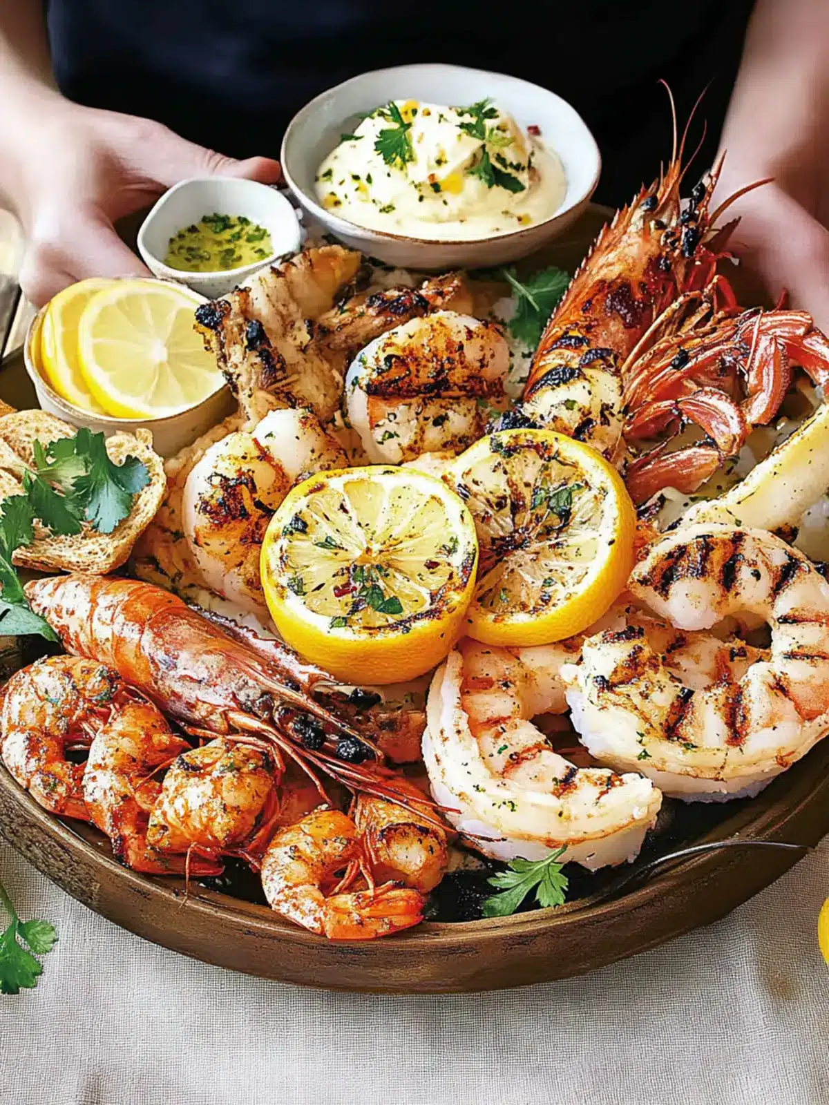 BBQ Seafood with Lemon Garlic Butter: A Taste of Summer Bliss 2 BBQ Seafood with Lemon Garlic Butter