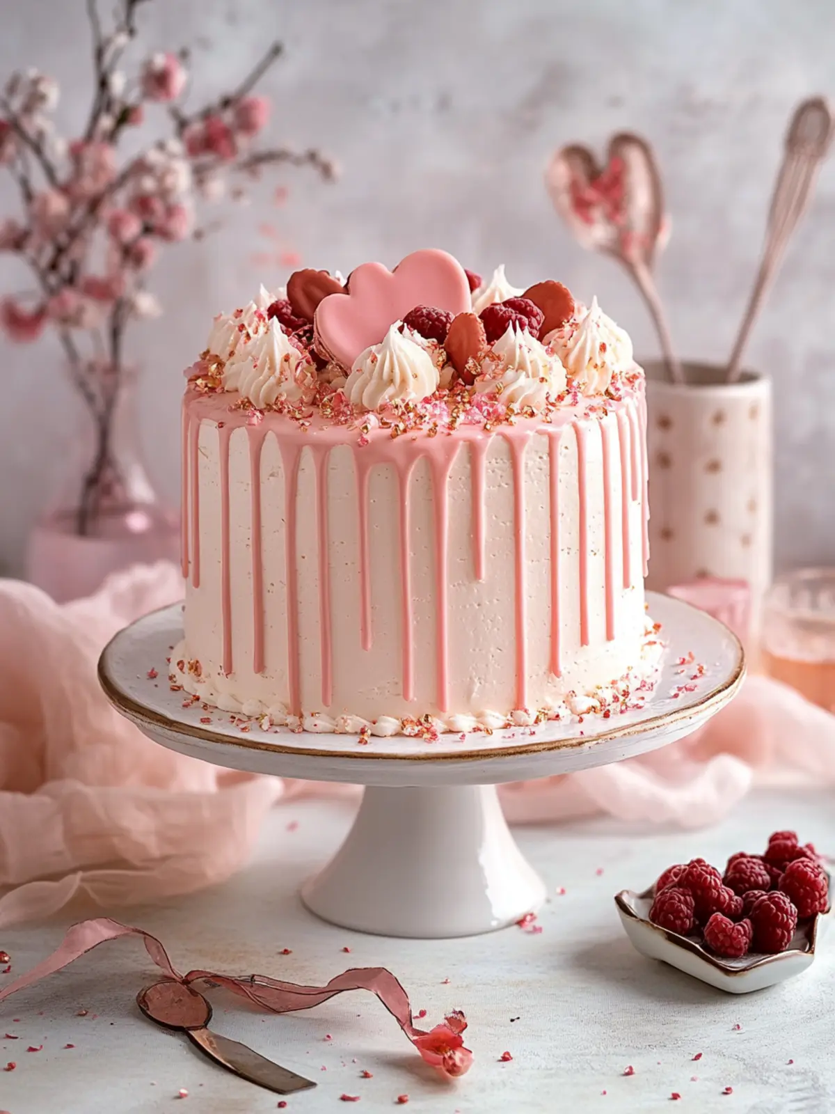 Delightful Pink Champagne Cake for Your Next Celebration 2 Pink Champagne Cake