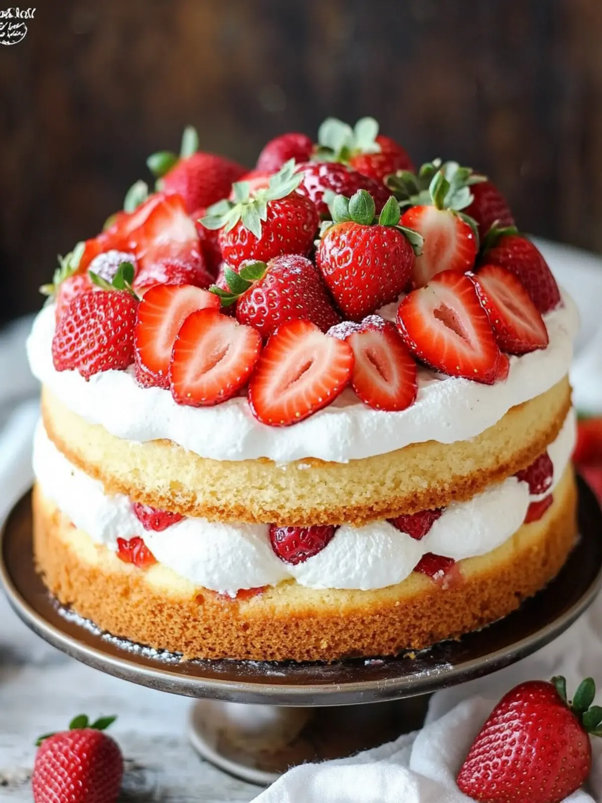 Strawberry Shortcake Cake