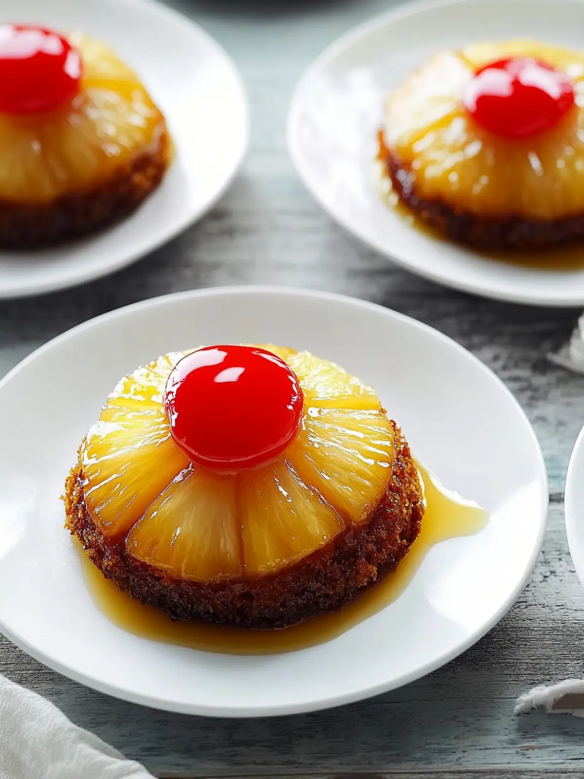 Mini Pineapple Upside Down Cakes