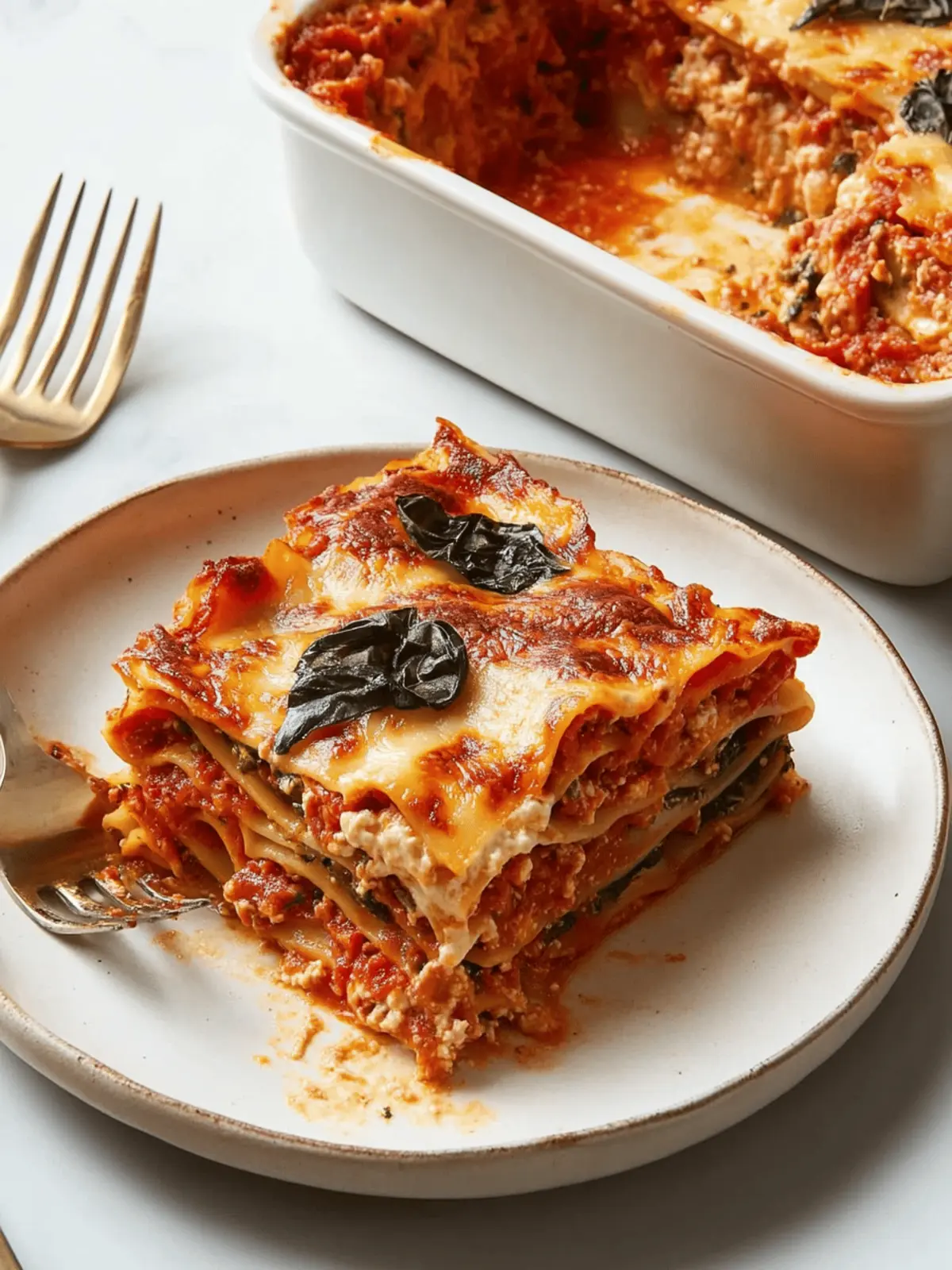 Savory Vegetarian Lasagna with Easy Roasted Tomato Sauce 2 Vegetarian Lasagna With Easy Roasted Tomato Sauce