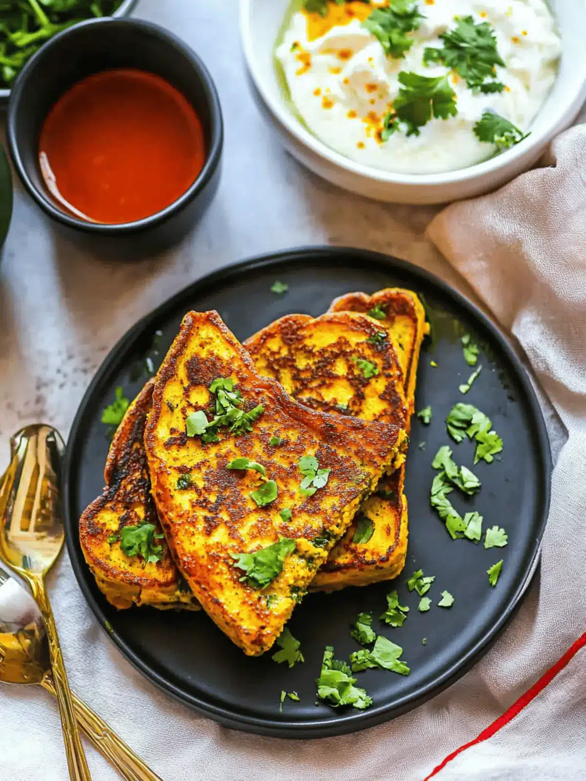 Savory Masala French Toast with Turmeric & Chili Bliss 4 Savory Masala French Toast with Turmeric & Chili