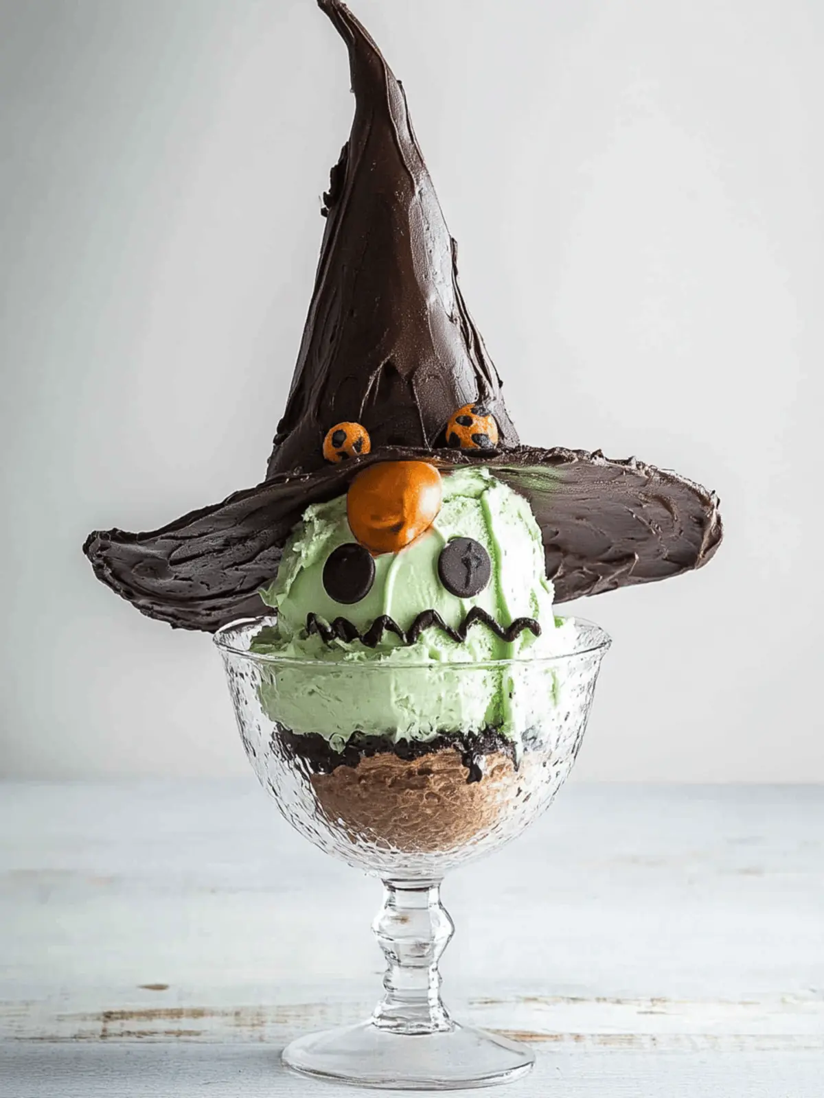 Halloween Witch Ice Cream Sundaes