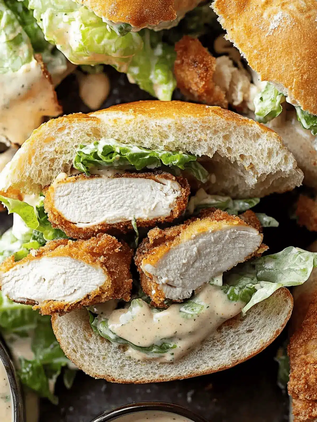 Chicken Caesar Sandwich Recipe (Crispy and Delicious)