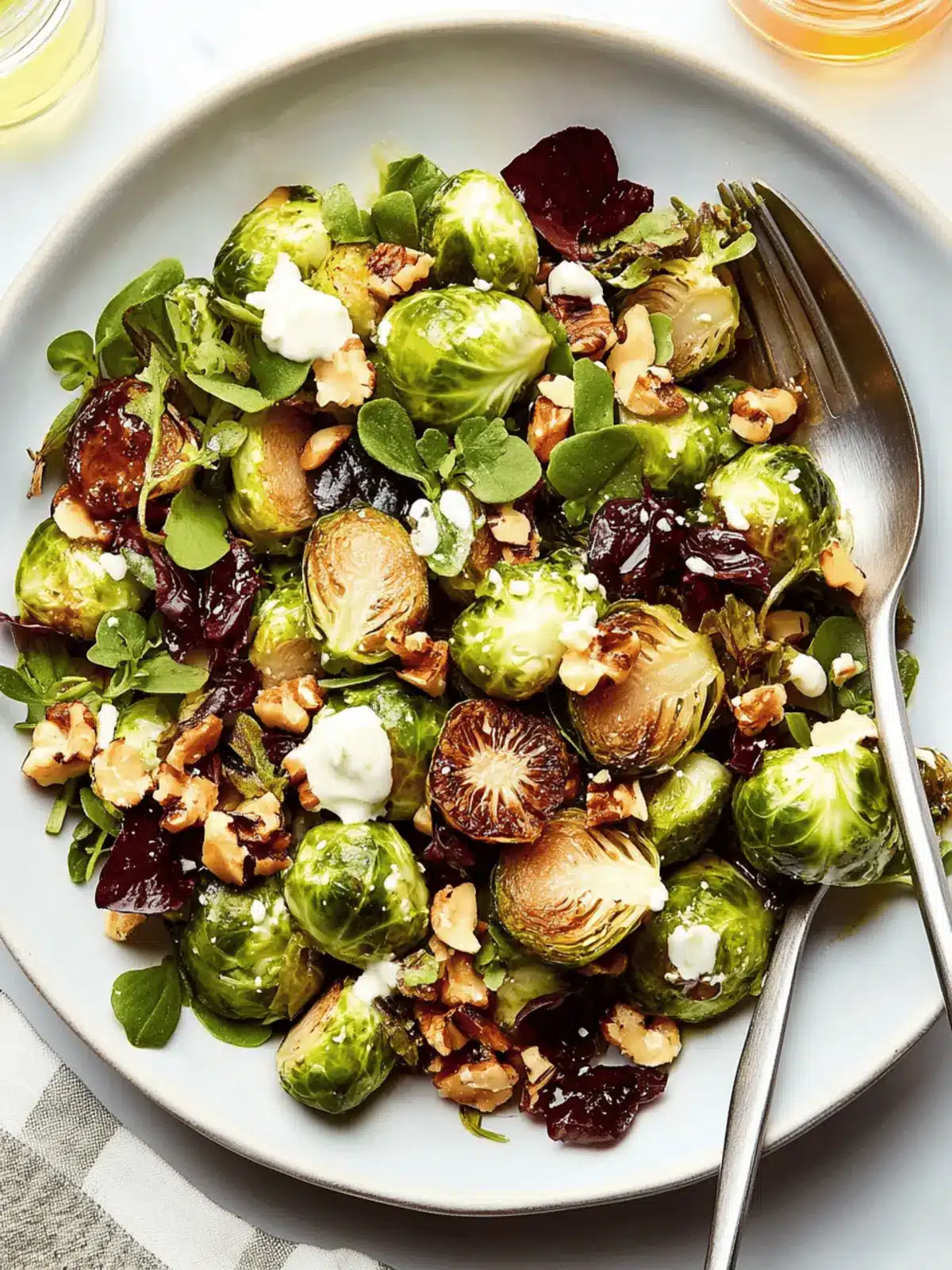 Air-Fryer Brussels Sprouts Salad With Spiced Maple Vinaigrette