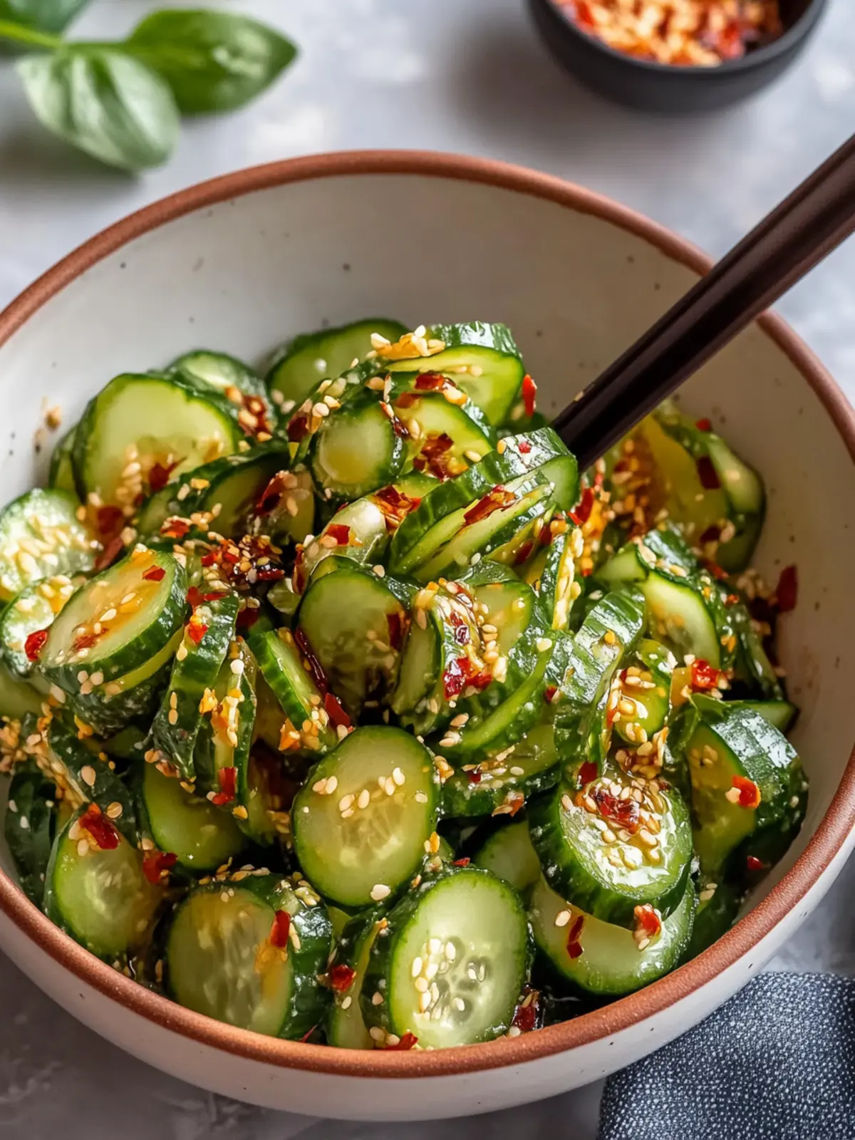 Spicy Asian Cucumber Salad