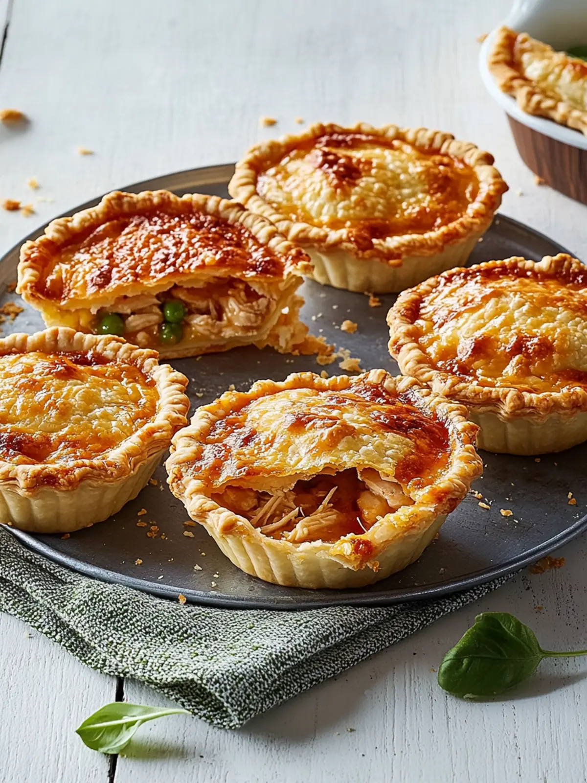 Easy Cheesy Chicken Pie-Maker Pies