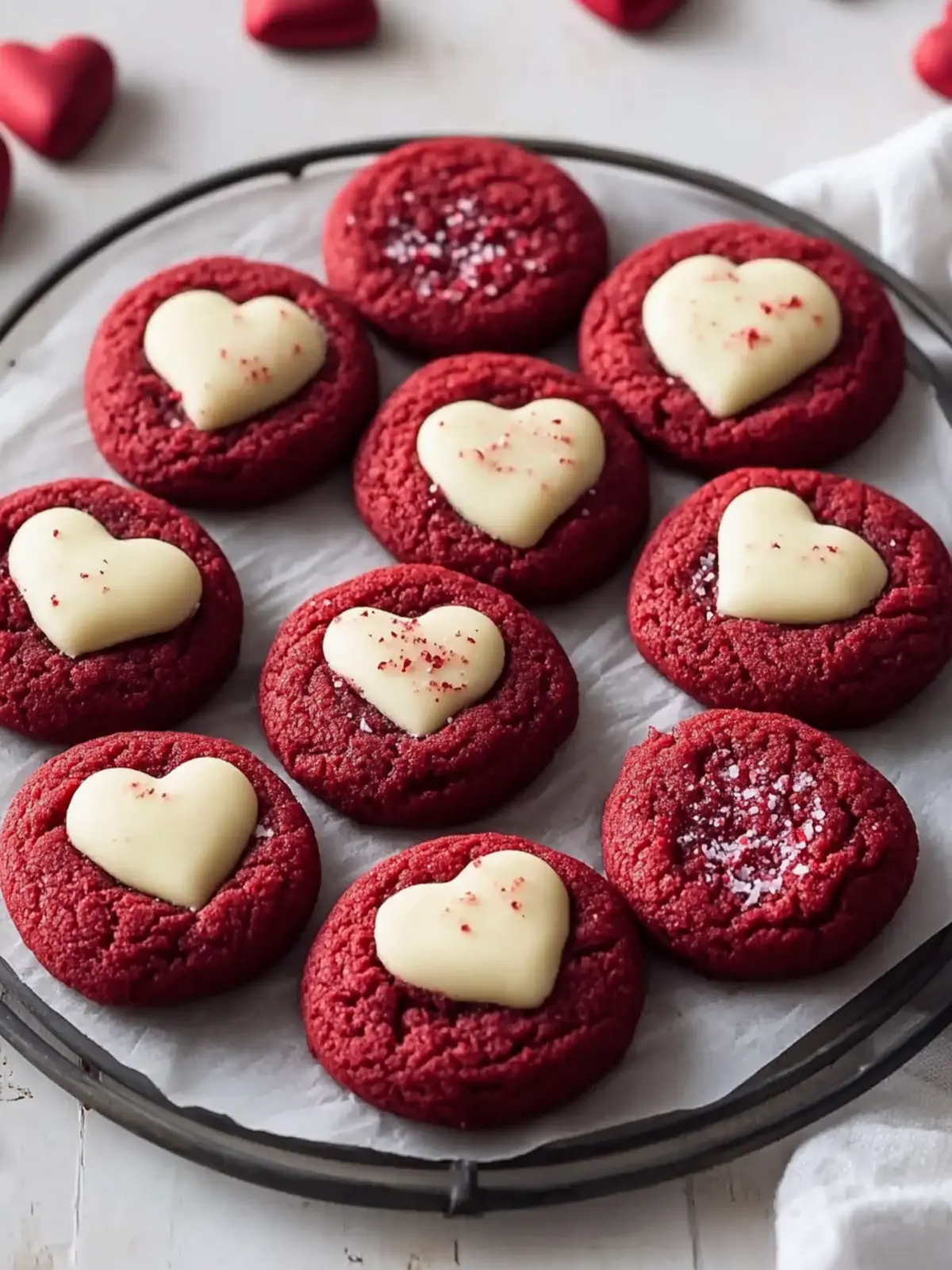 Chewy Valentines Day Red Velvet Cookies