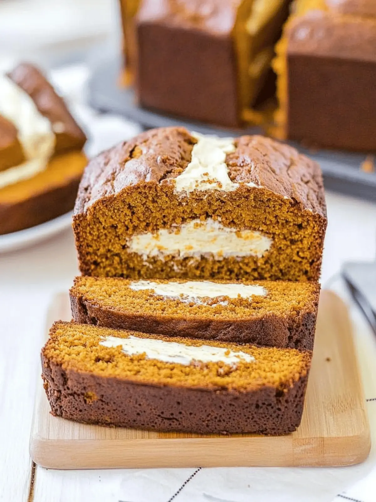 Cream Cheese-Filled Pumpkin Bread