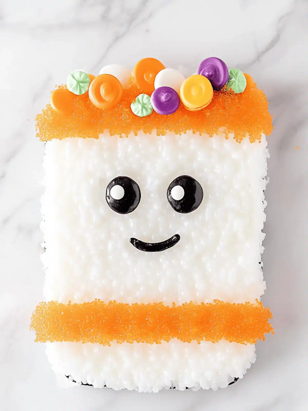 Halloween Trick or Treat Bag Ghost Cake