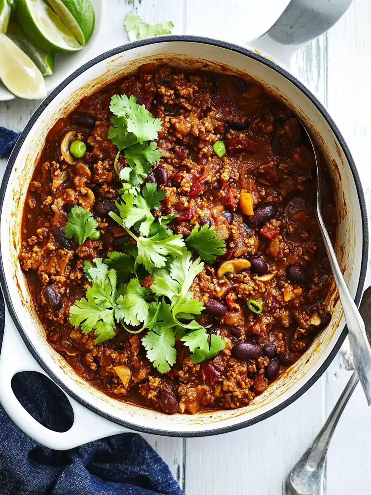Chilli Mushroom Con Carne