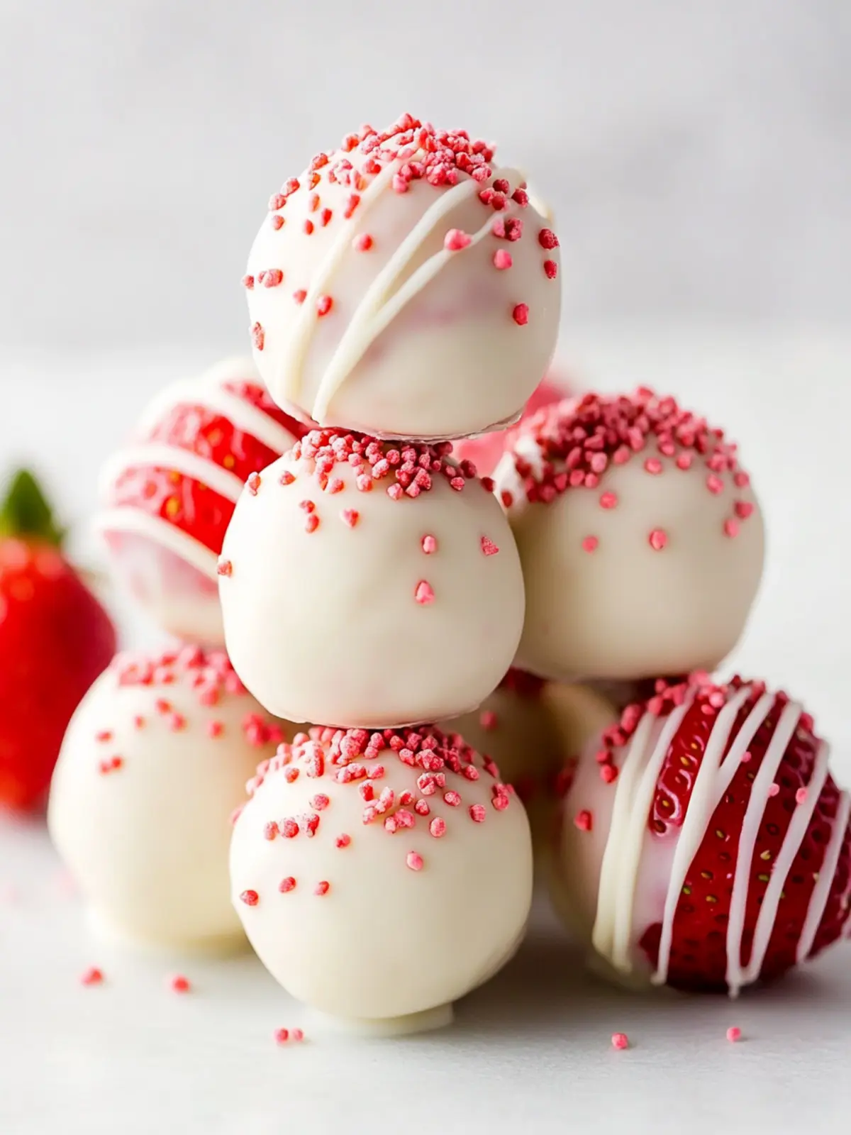 Strawberry Shortcake Truffles