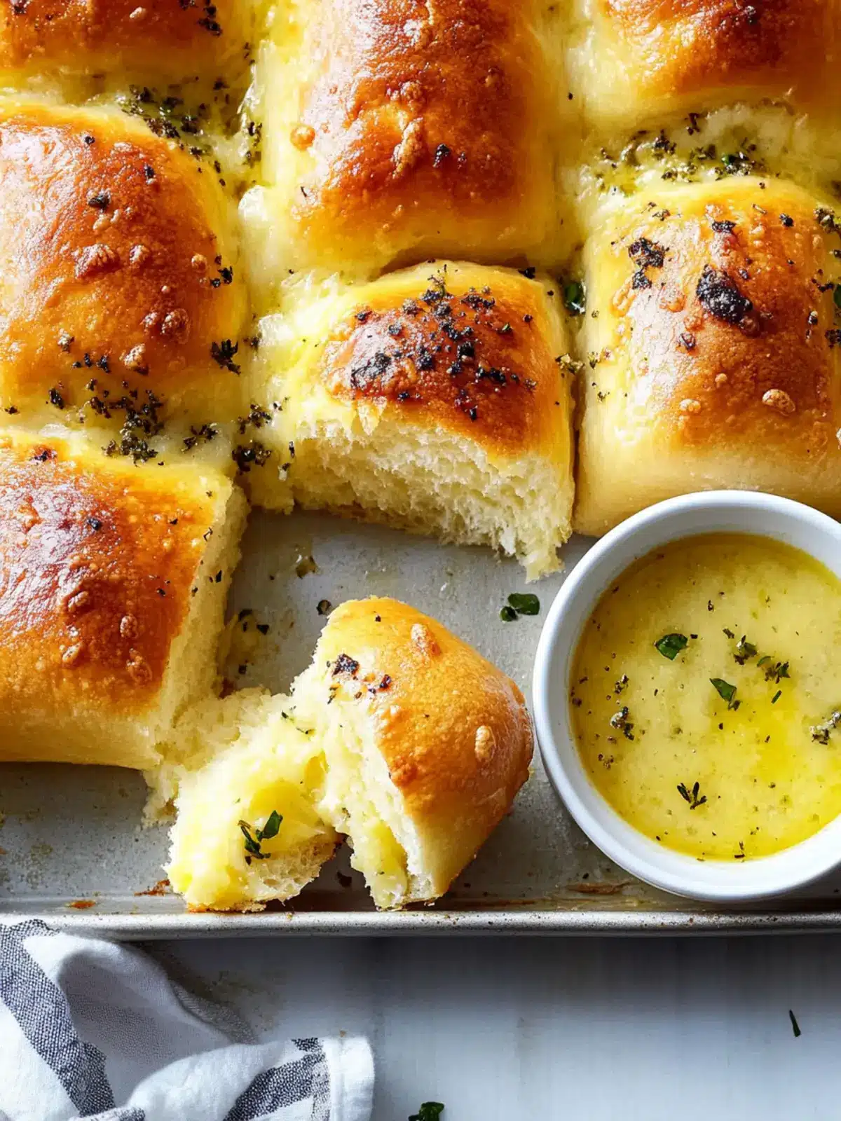 Garlic, Herb and Cheese Pull-Apart