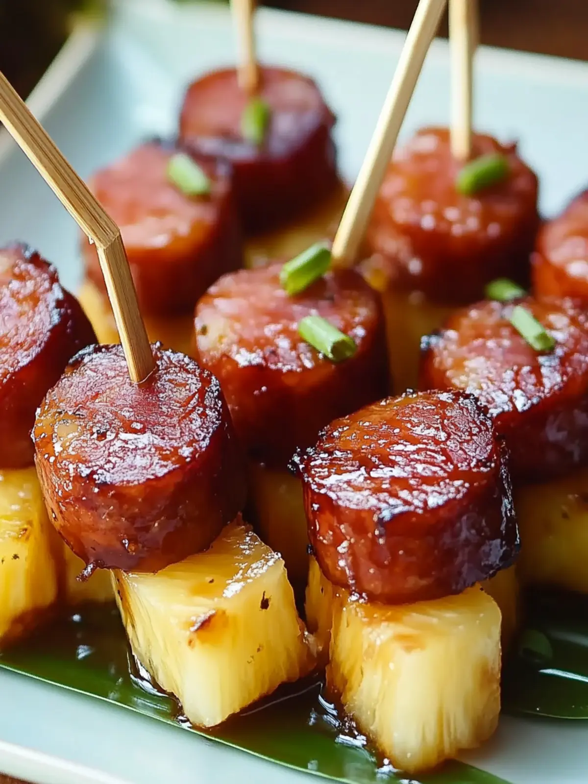 Sweet Savory Glazed Kielbasa Pineapple Bites to Wow Your Guests 4 Sweet Savory Glazed Kielbasa Pineapple Bites