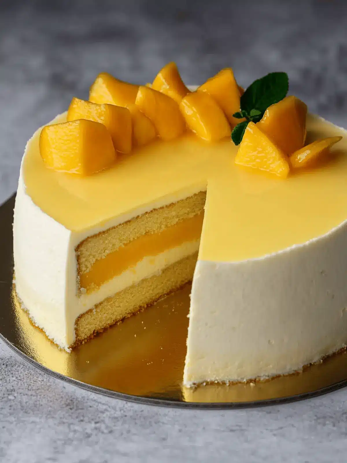 Mango Mousse Cake