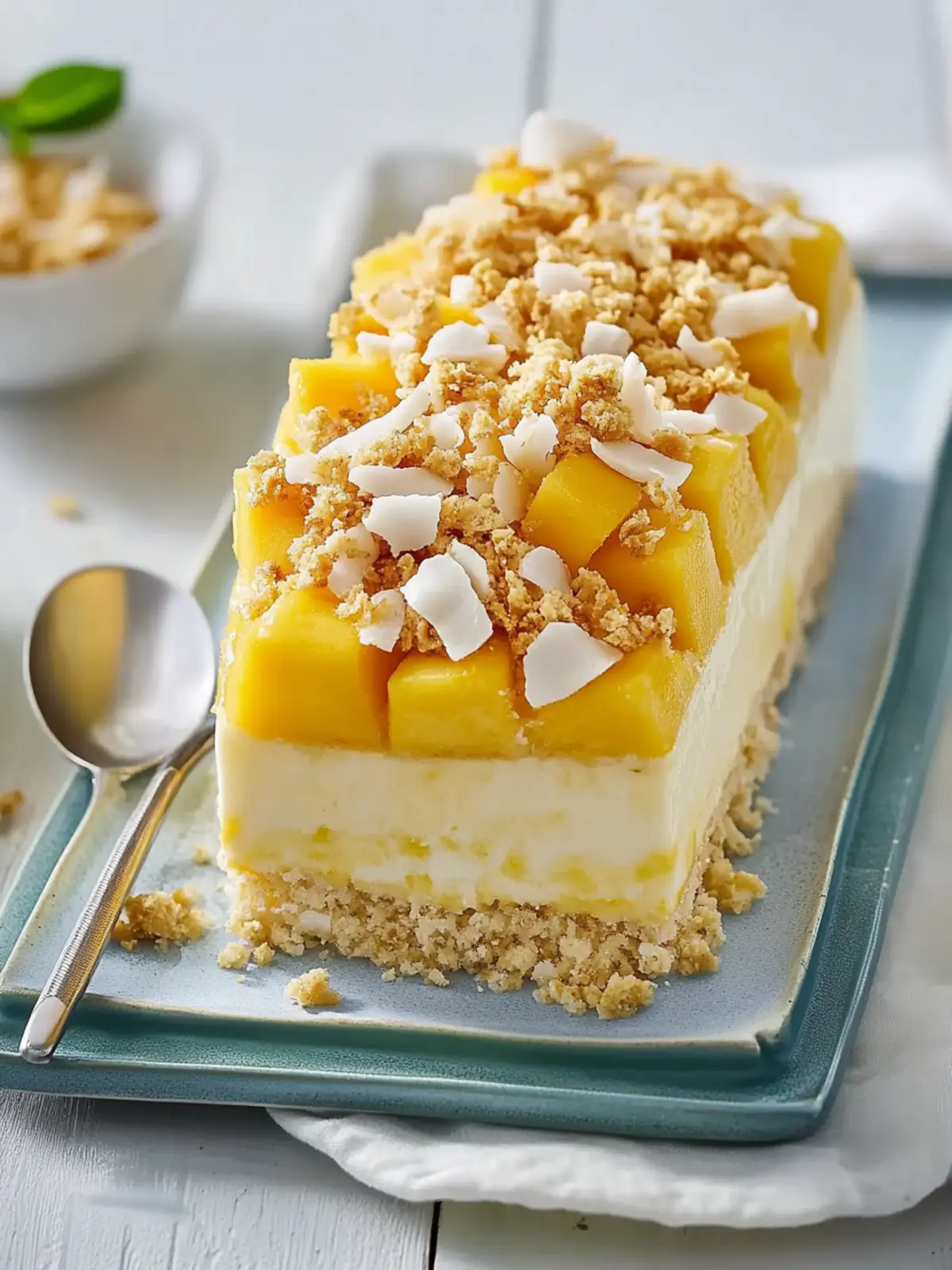 Mango and Coconut Crackle Parfait for a Tropical Escape 3 Mango and Coconut Crackle Parfait