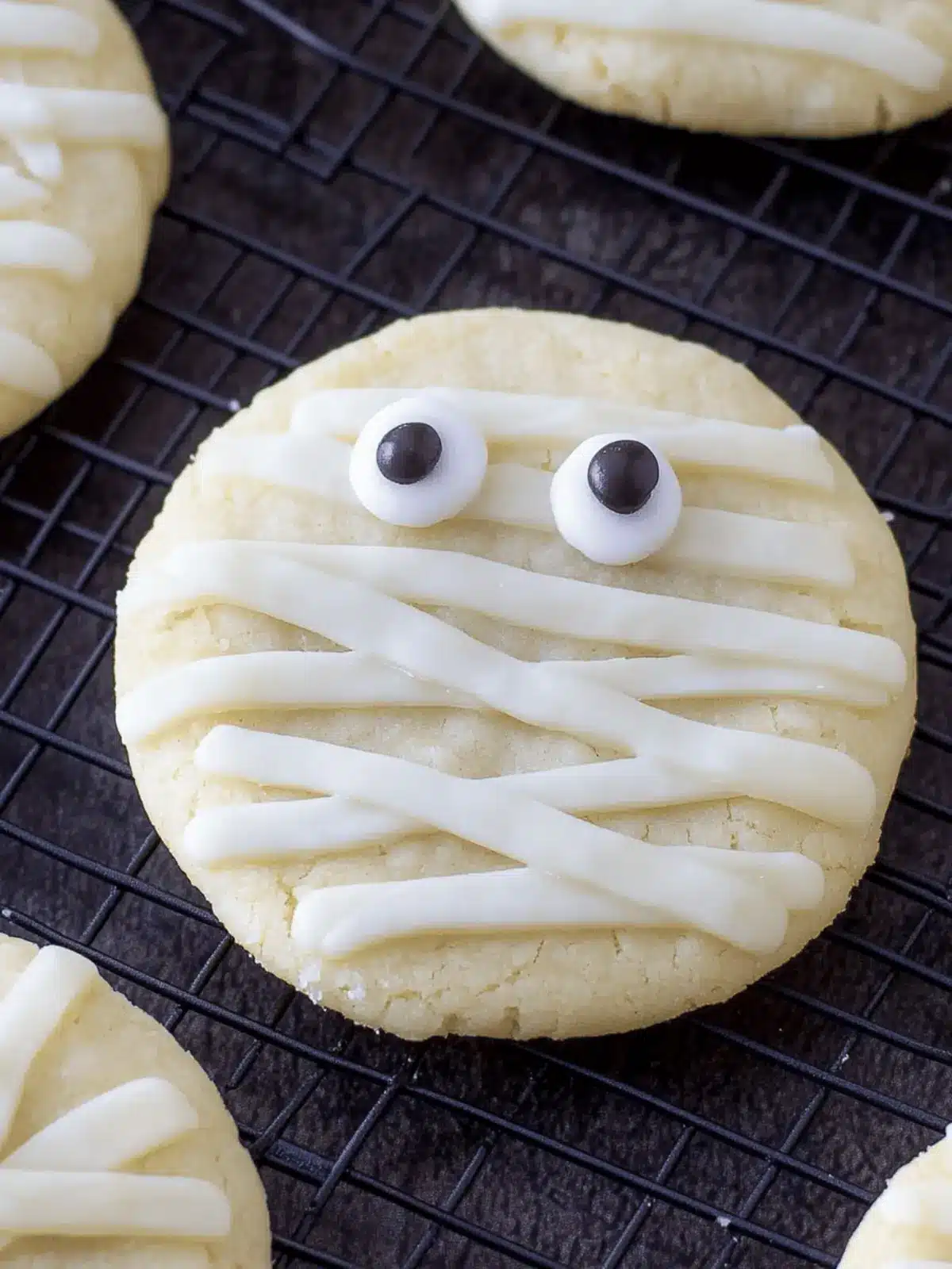 Homemade Halloween Mummy Cookies