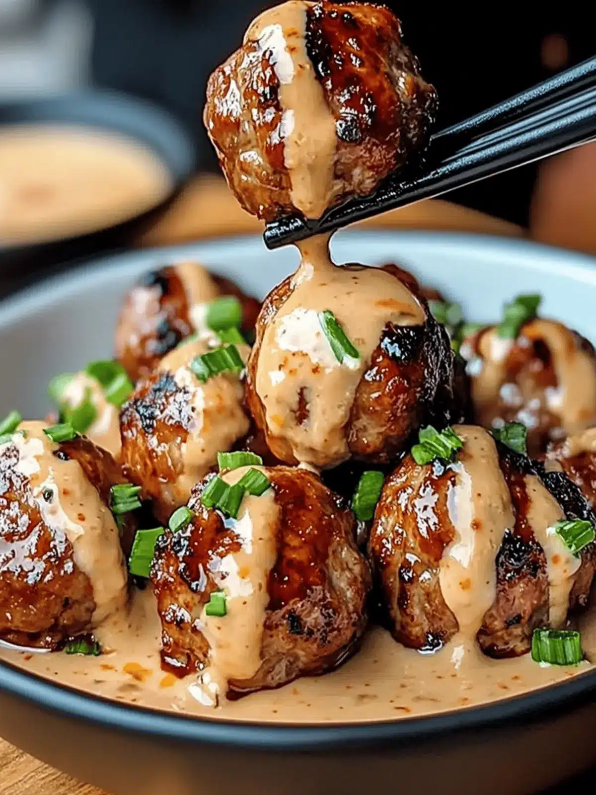 Korean BBQ Meatballs with Spicy Mayo Dip That Wow Your Guests 4 Korean BBQ Meatballs with Spicy Mayo Dip