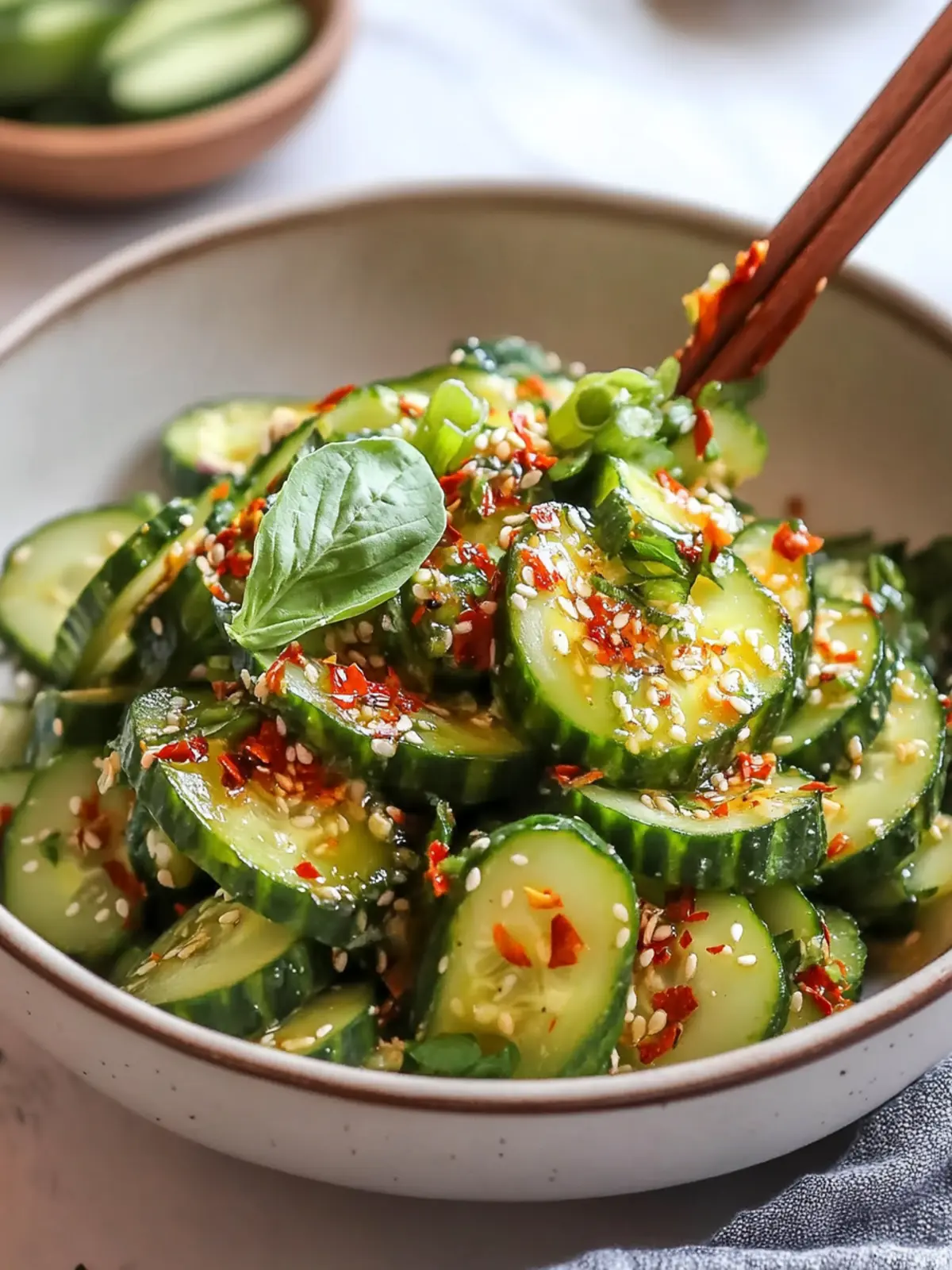 Spicy Asian Cucumber Salad