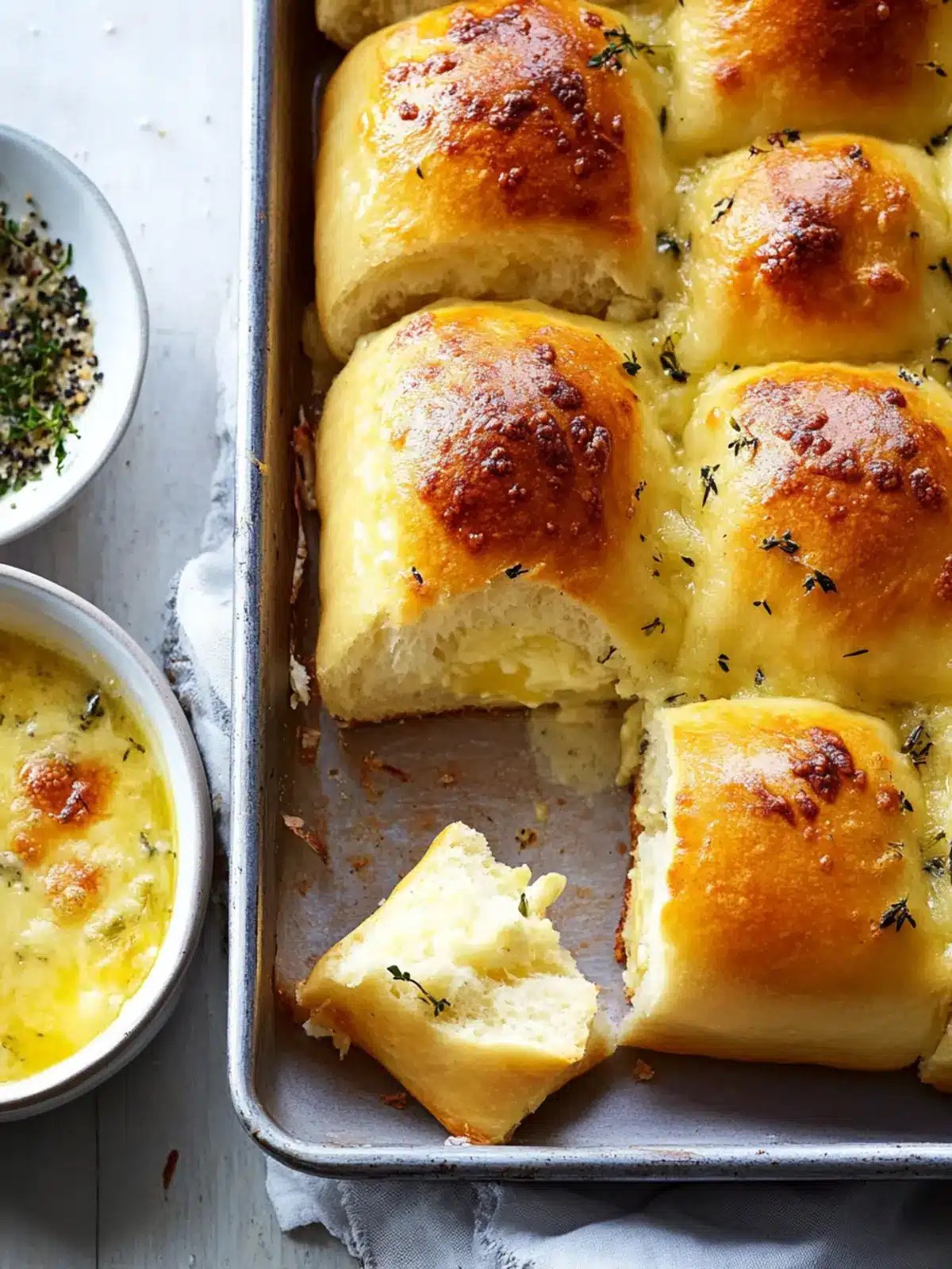 Garlic, Herb and Cheese Pull-Apart