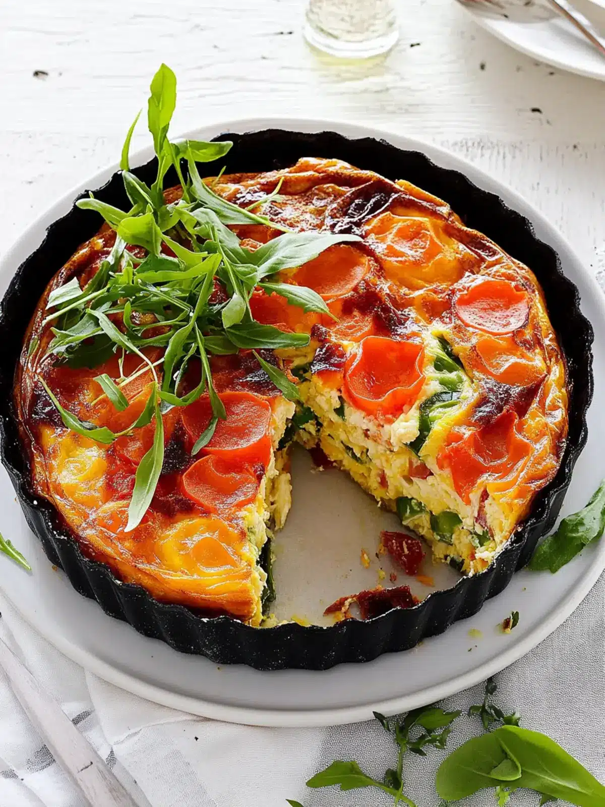 Savory Cake Tin Frittata Loaded with Roasted Veggies 3 Cake Tin Frittata