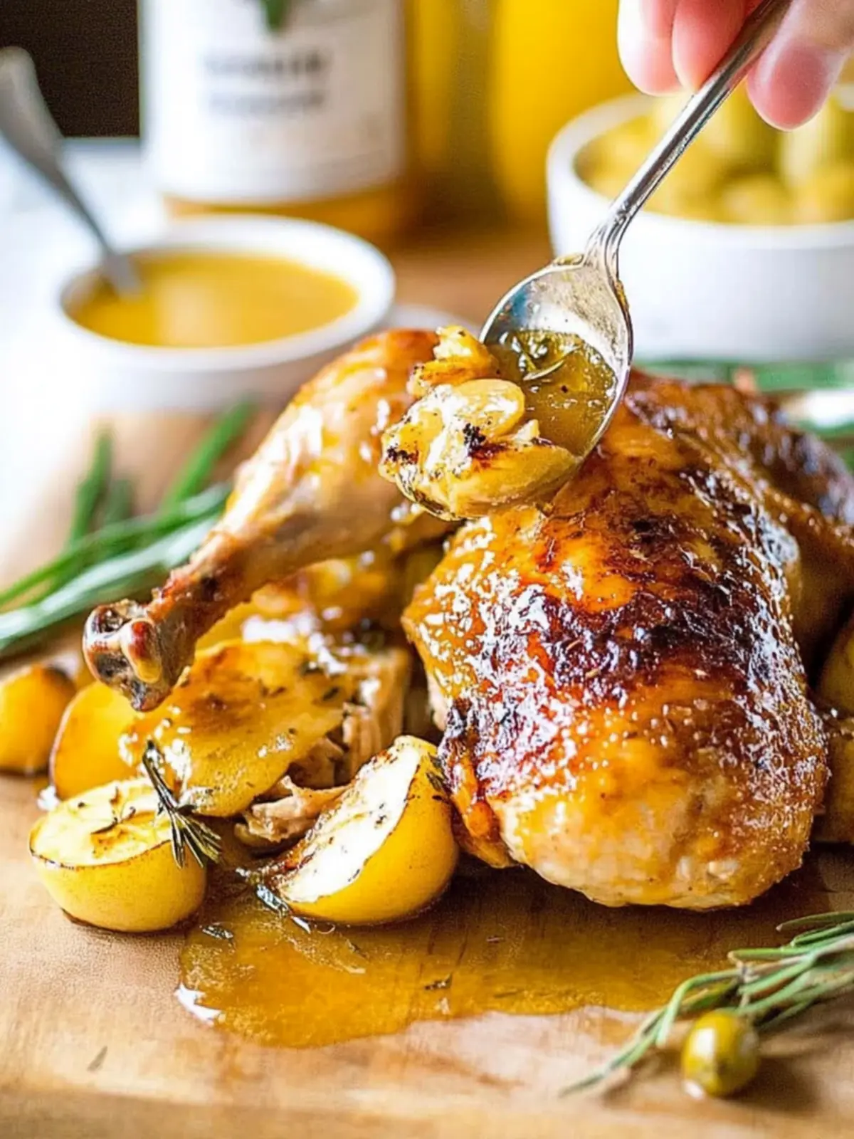 Roasted Apple Cider Spatchcock Chicken