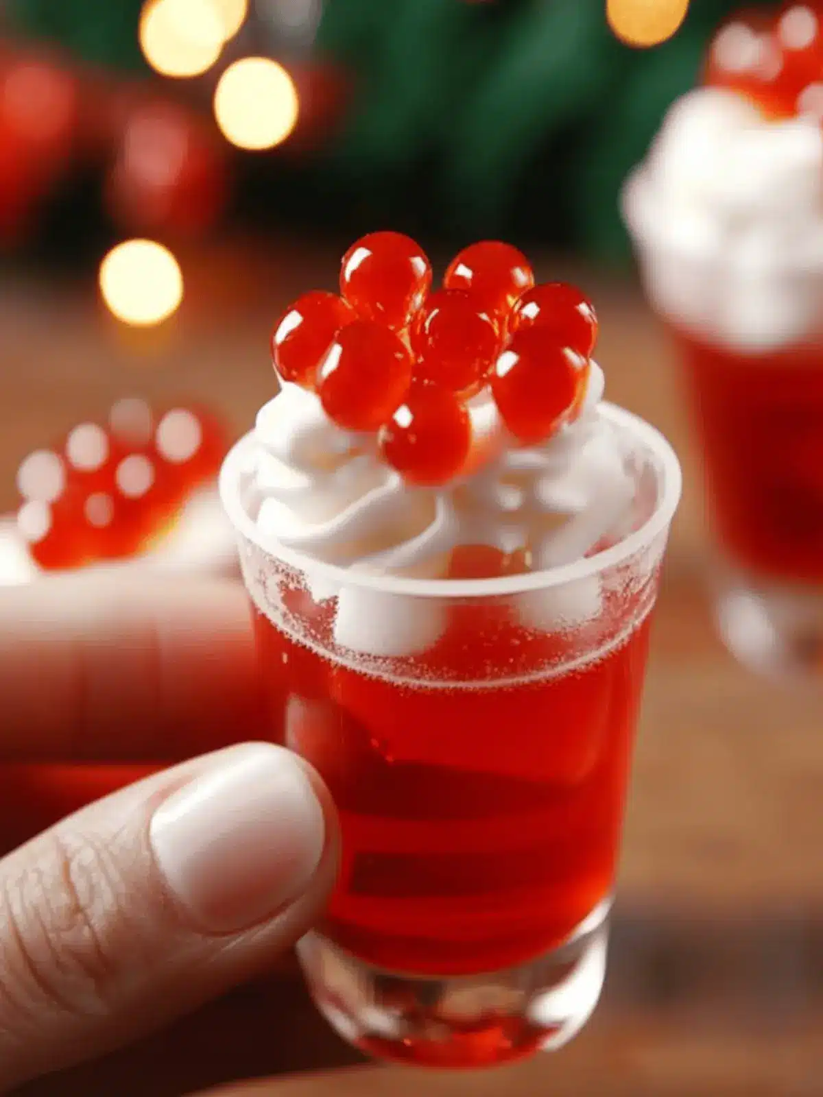 Holly Jolly Fireball Shots