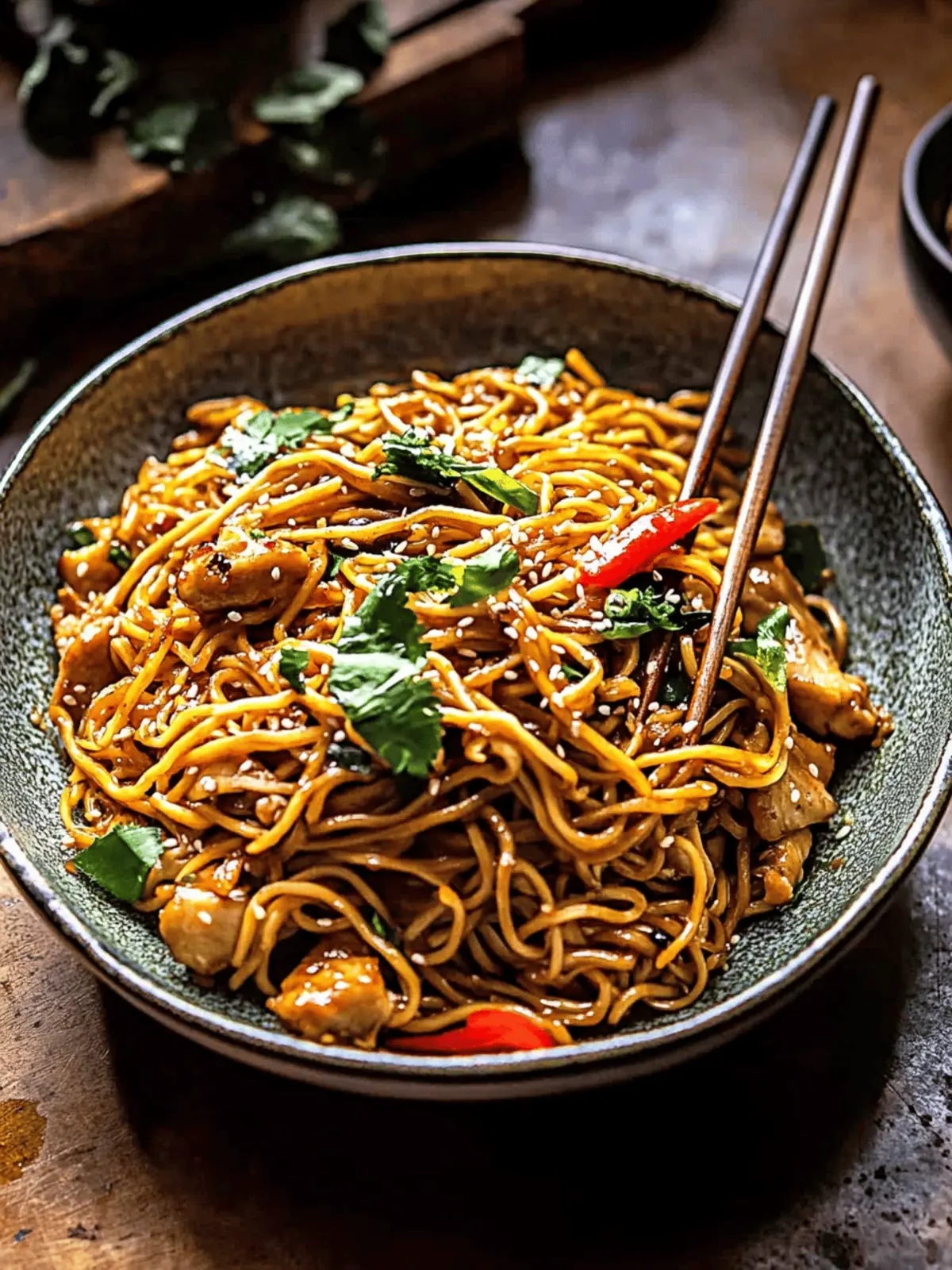 Quick and Tasty 15 Minute Sesame Garlic Chicken Lo Mein 2 15 Minute Sesame Garlic Chicken Lo Mein.