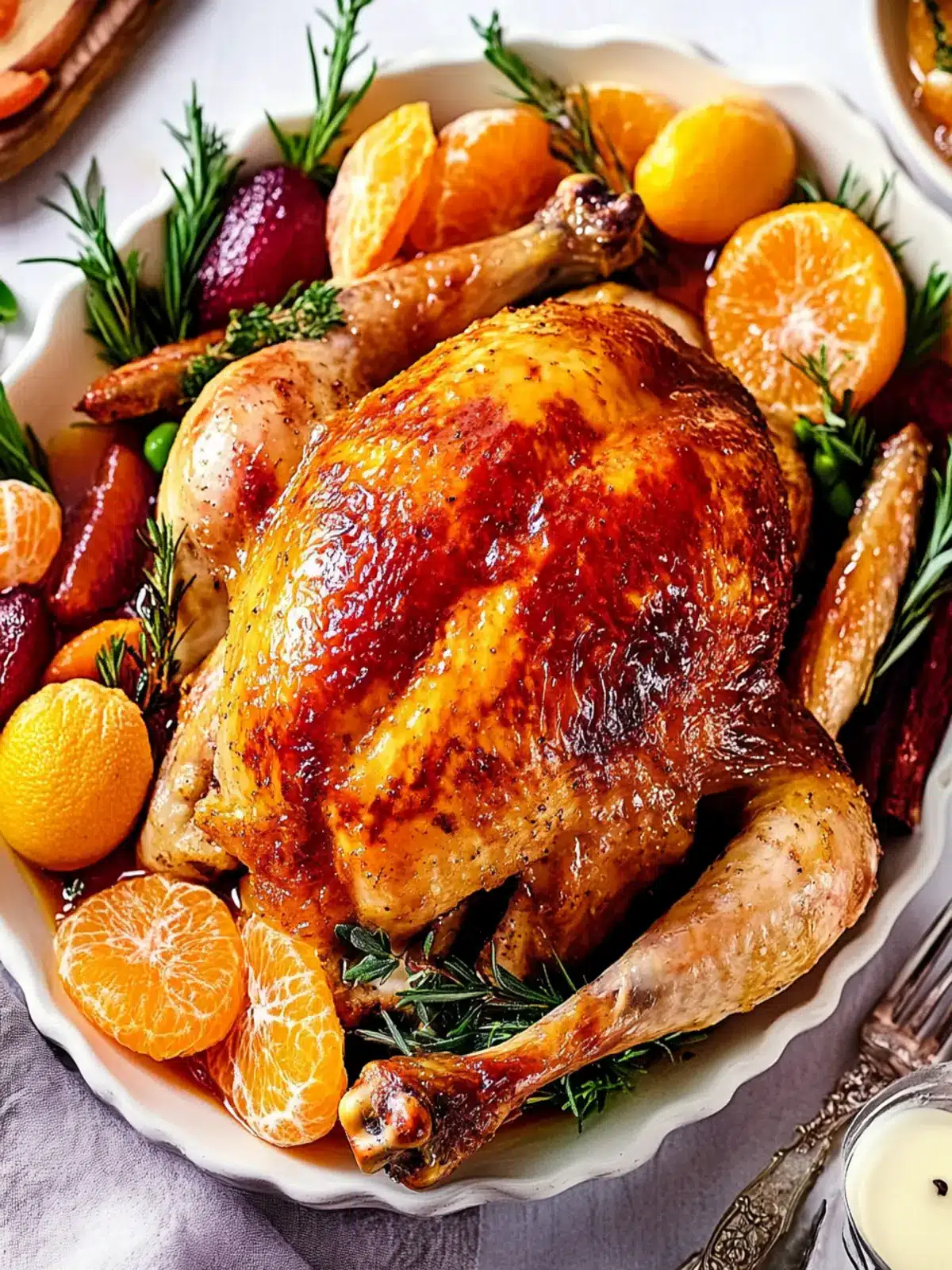 Apricot, Orange and Butter Glazed Chicken