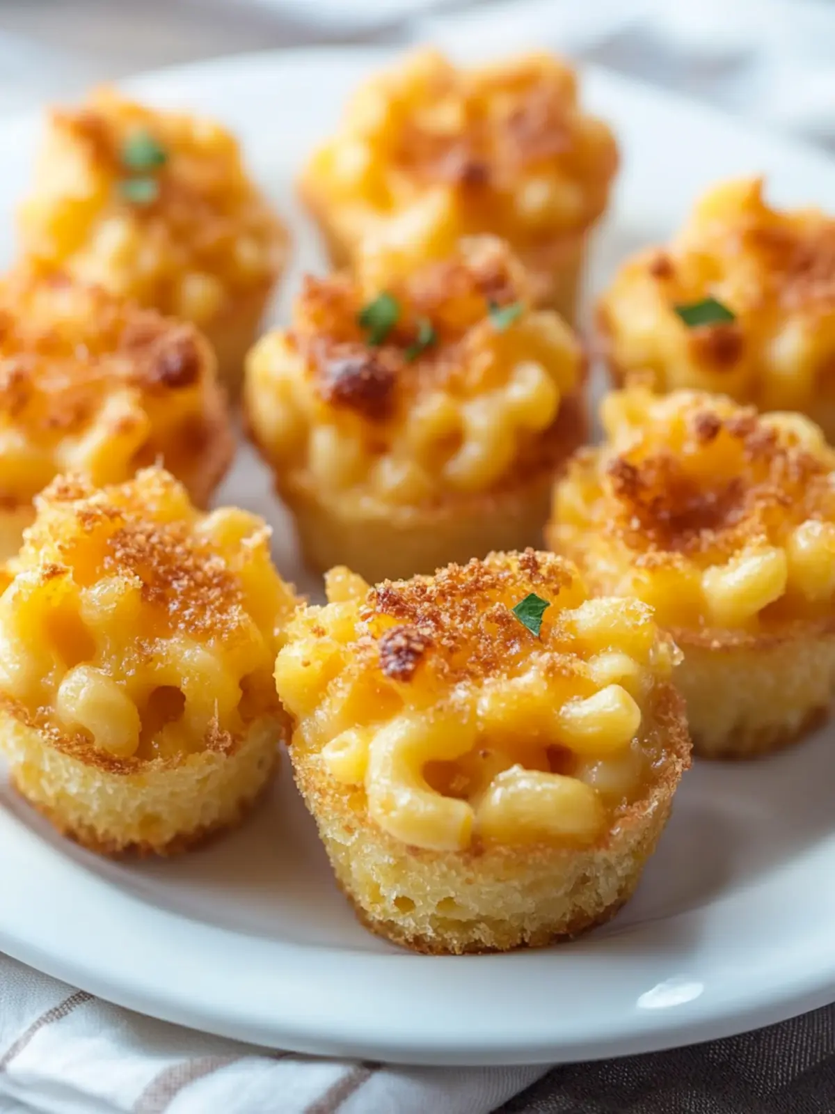 Mini Macaroni And Cheese Bites