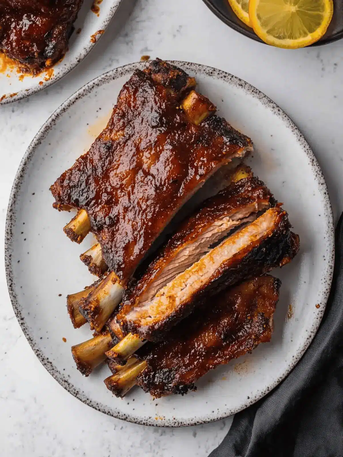 Easy Oven Baked Chipotle BBQ Ribs